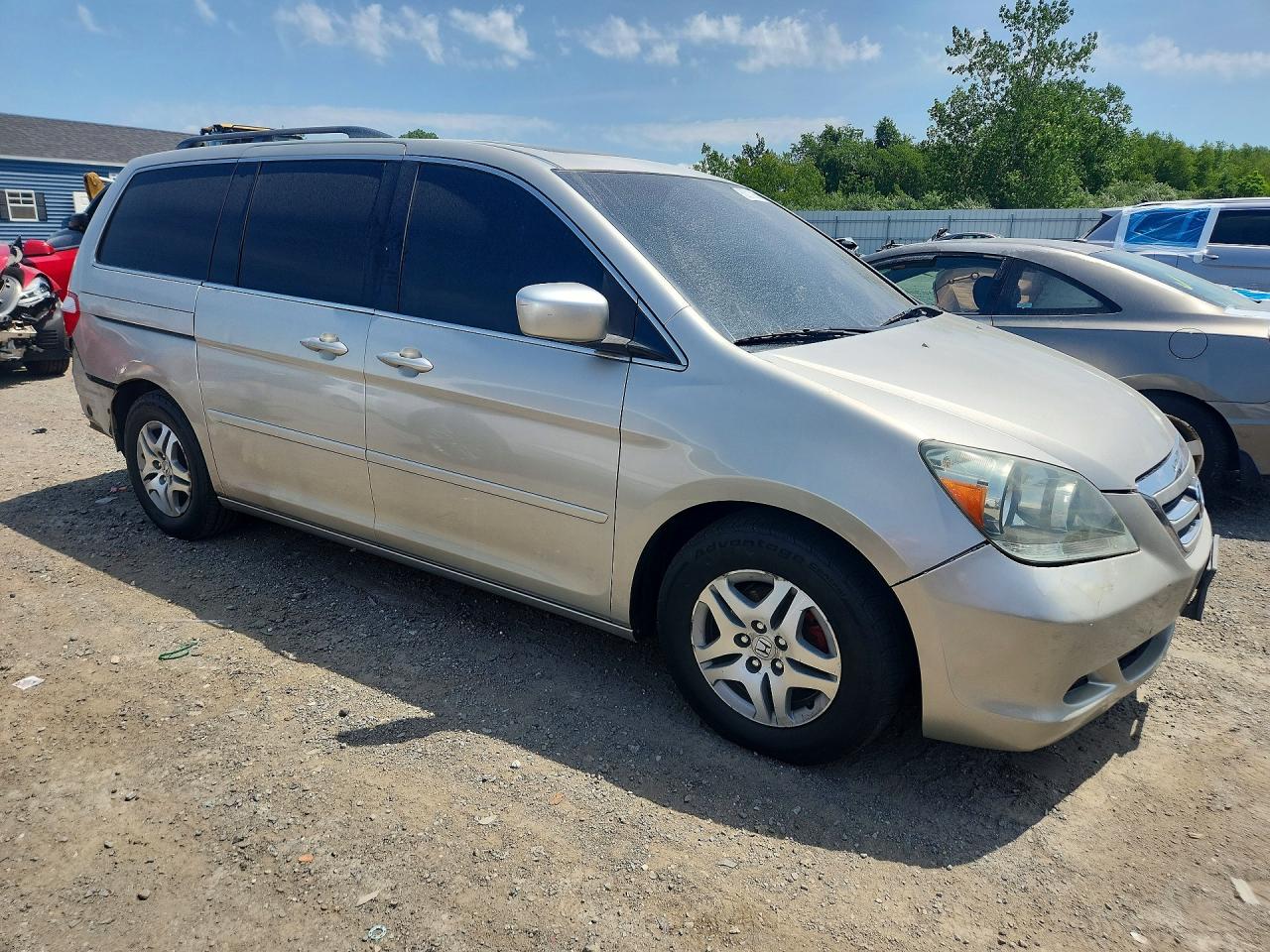 2005 Honda Odyssey Exl Silver vin: 5FNRL38755B058065