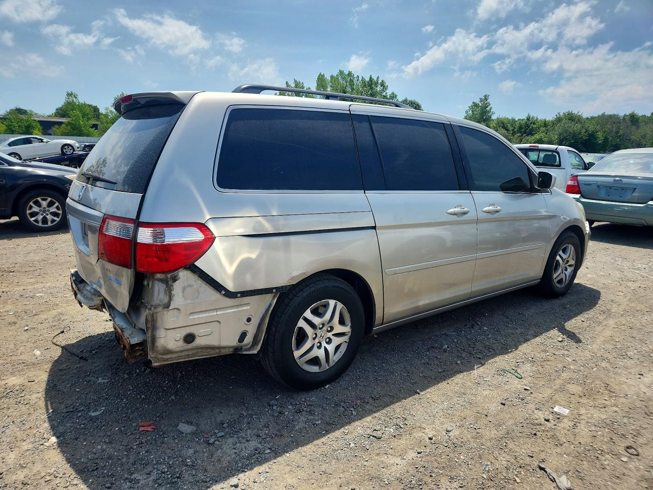 2005 Honda Odyssey Exl Silver vin: 5FNRL38755B058065