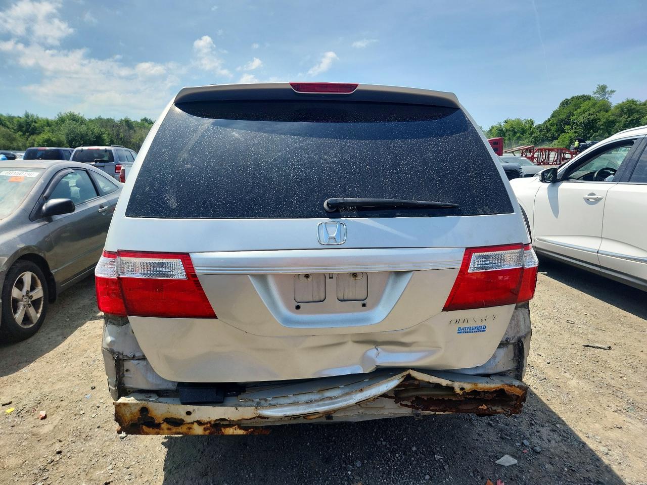 2005 Honda Odyssey Exl Silver vin: 5FNRL38755B058065