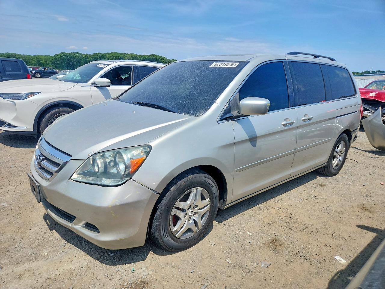 2005 Honda Odyssey Exl Silver vin: 5FNRL38755B058065