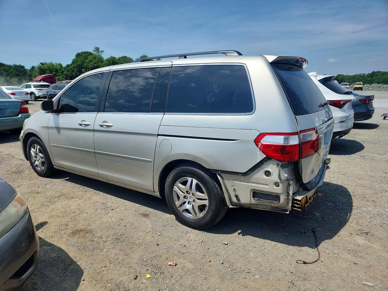 2005 Honda Odyssey Exl Silver vin: 5FNRL38755B058065