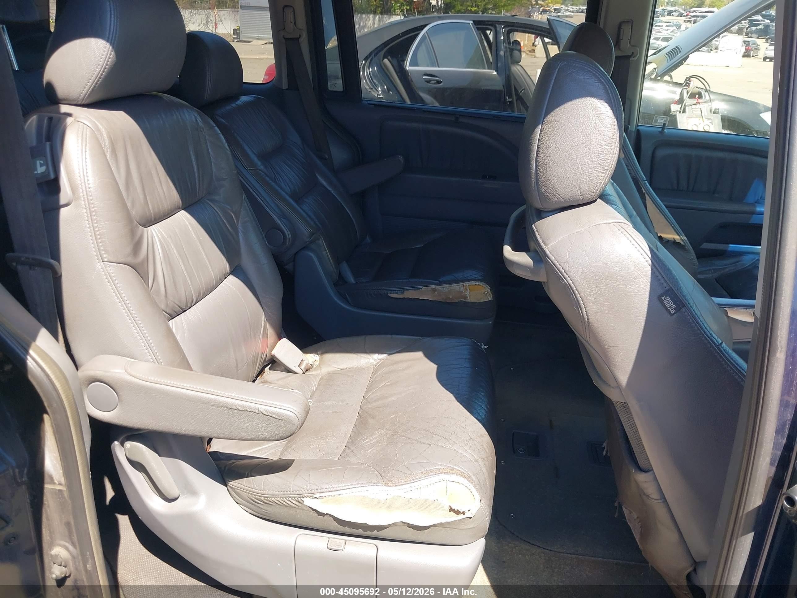 2005 Honda Odyssey Ex-l Blue vin: 5FNRL38755B095925