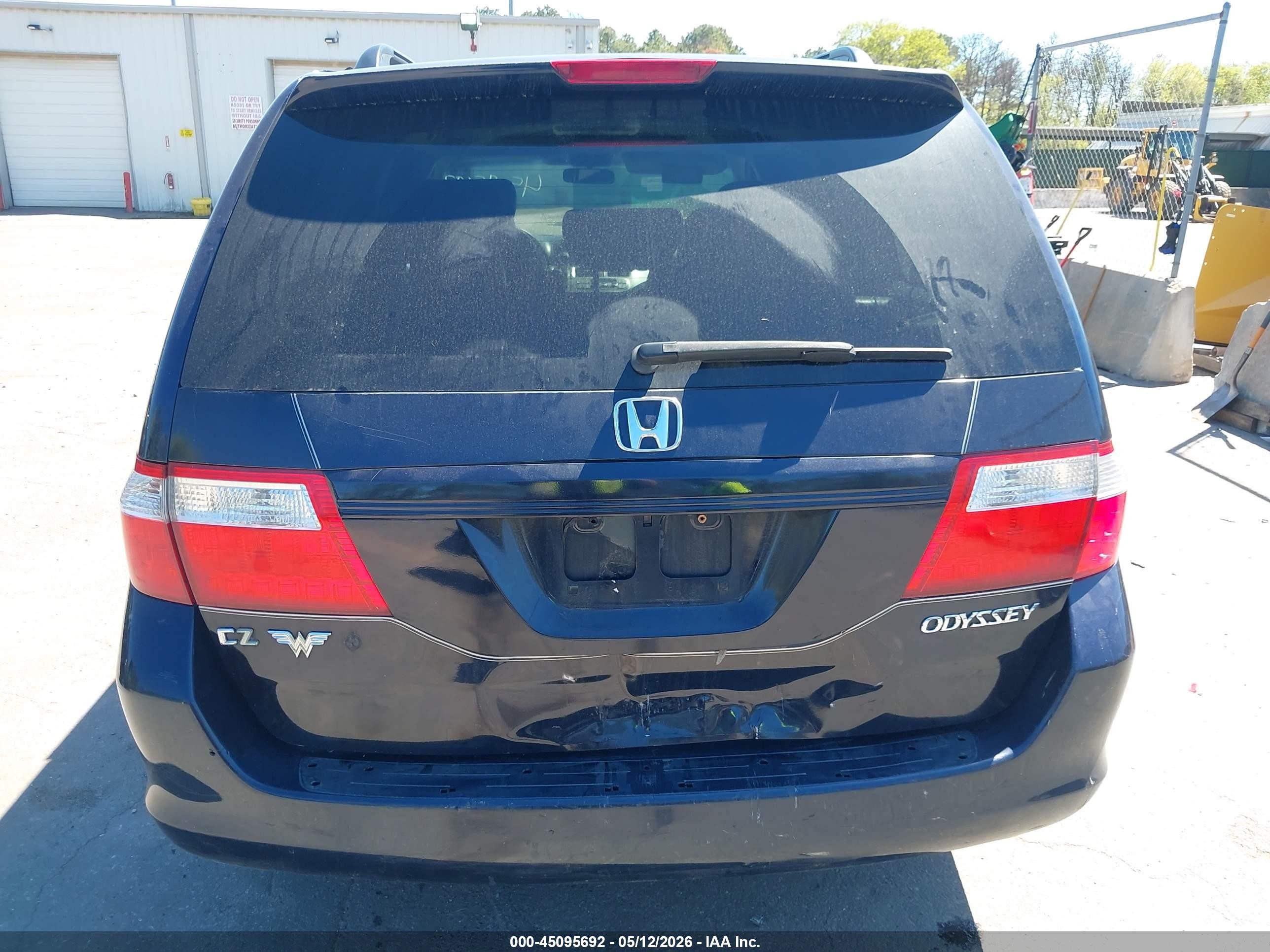 2005 Honda Odyssey Ex-l Blue vin: 5FNRL38755B095925