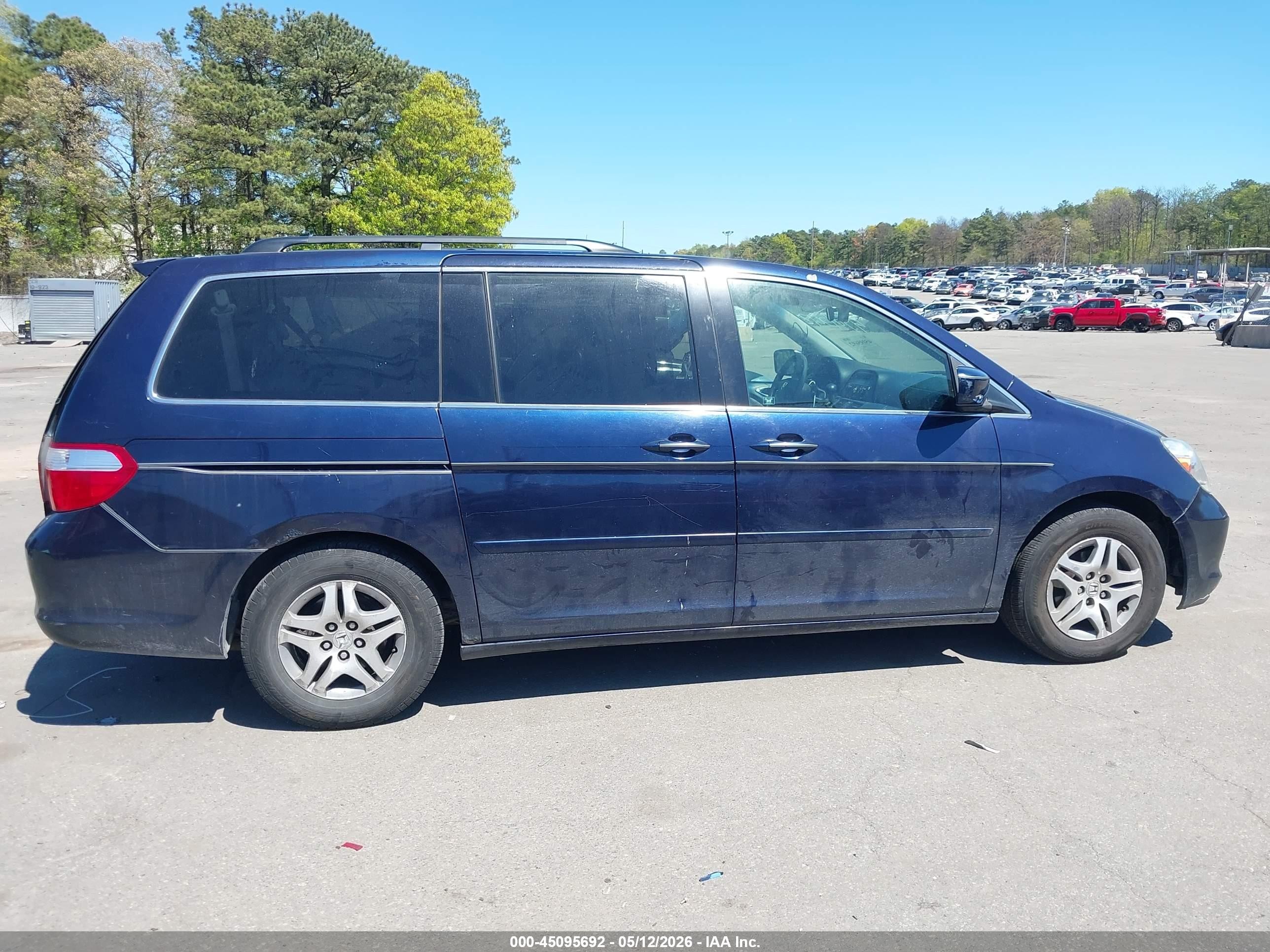 2005 Honda Odyssey Ex-l Blue vin: 5FNRL38755B095925