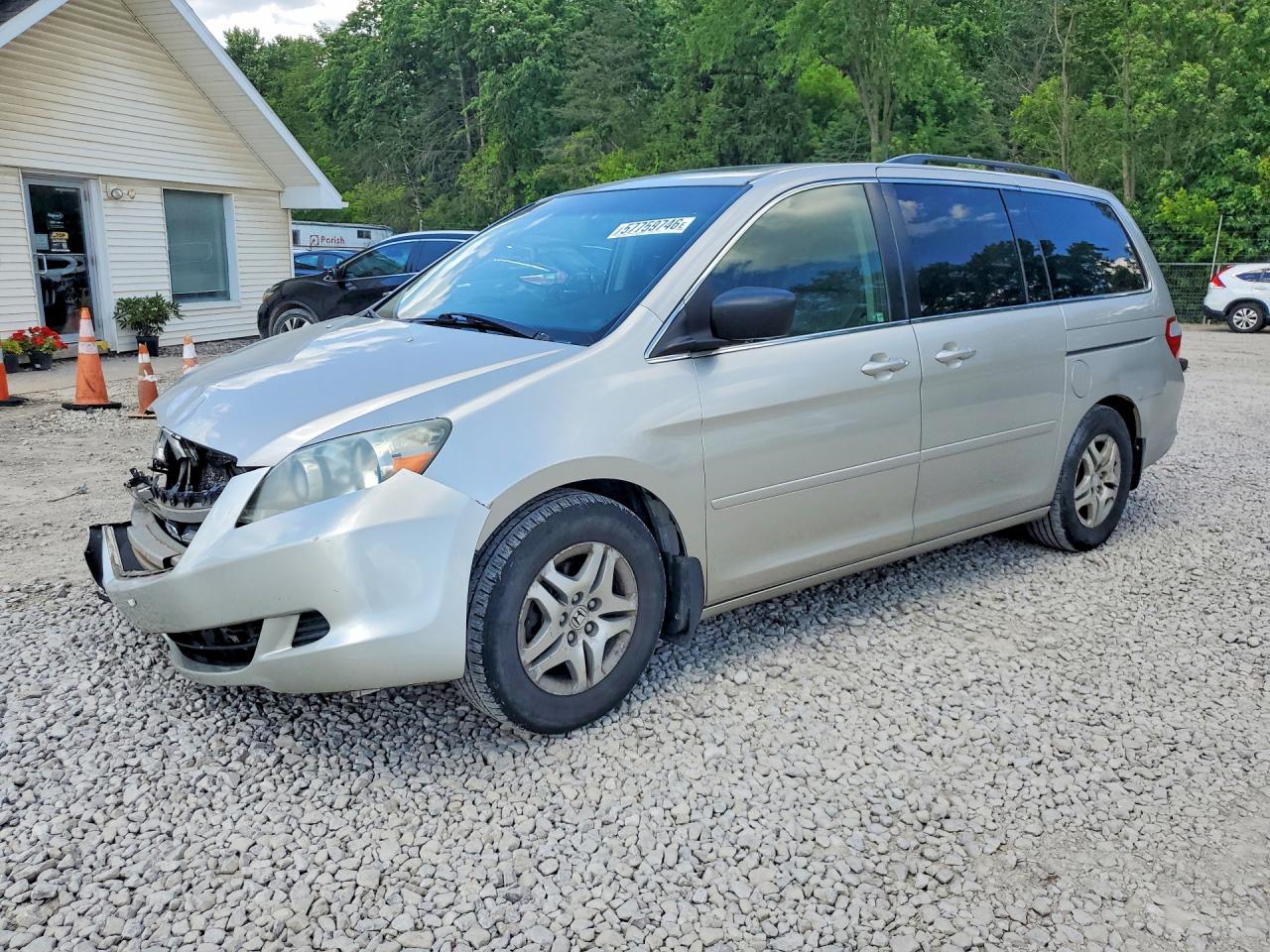 2005 Honda Odyssey Exl Silver vin: 5FNRL38755B121262