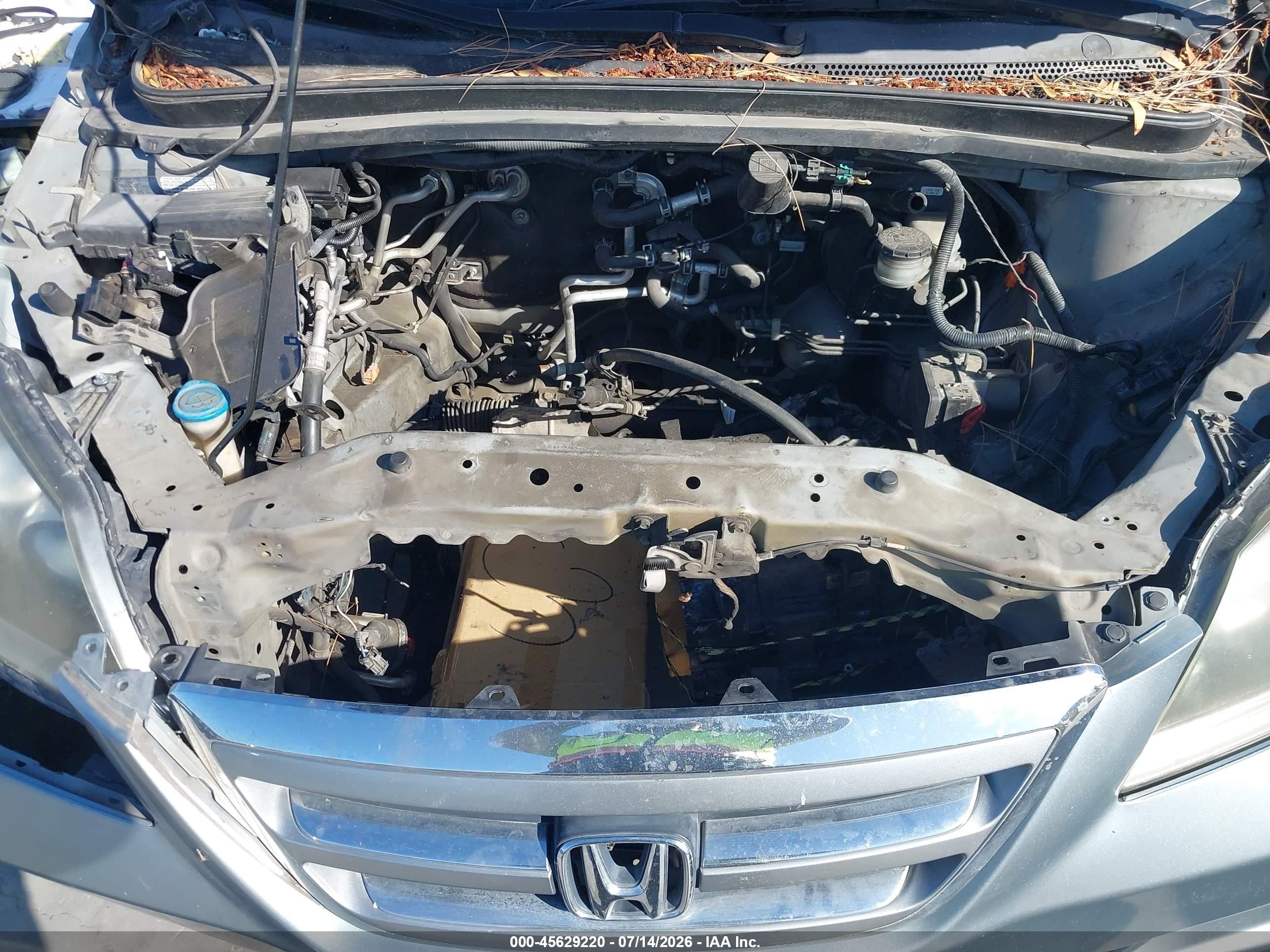 2006 Honda Odyssey Ex-l Light Blue vin: 5FNRL38756B129346