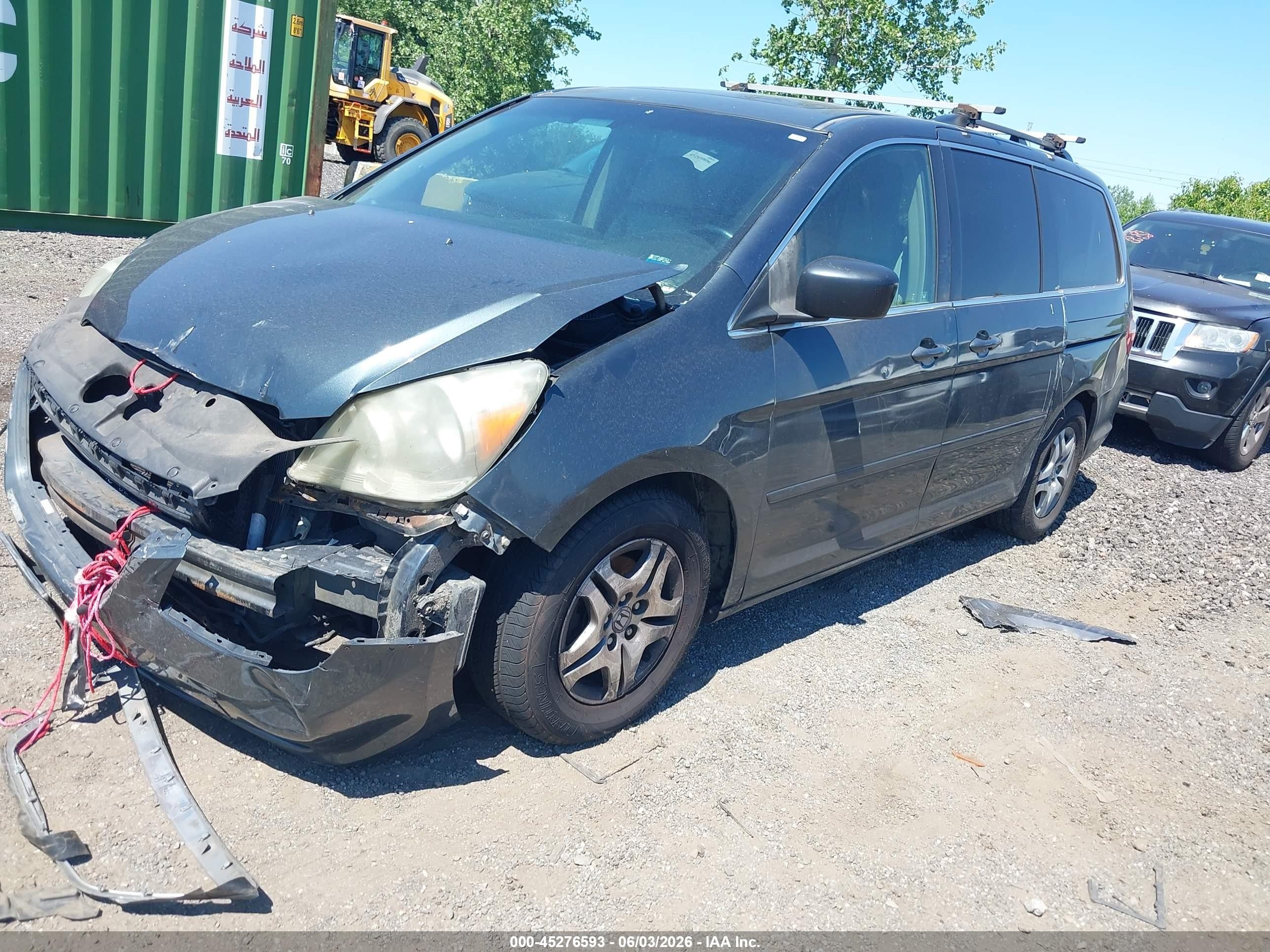 2006 Honda Odyssey Ex-l Gray vin: 5FNRL38756B439271