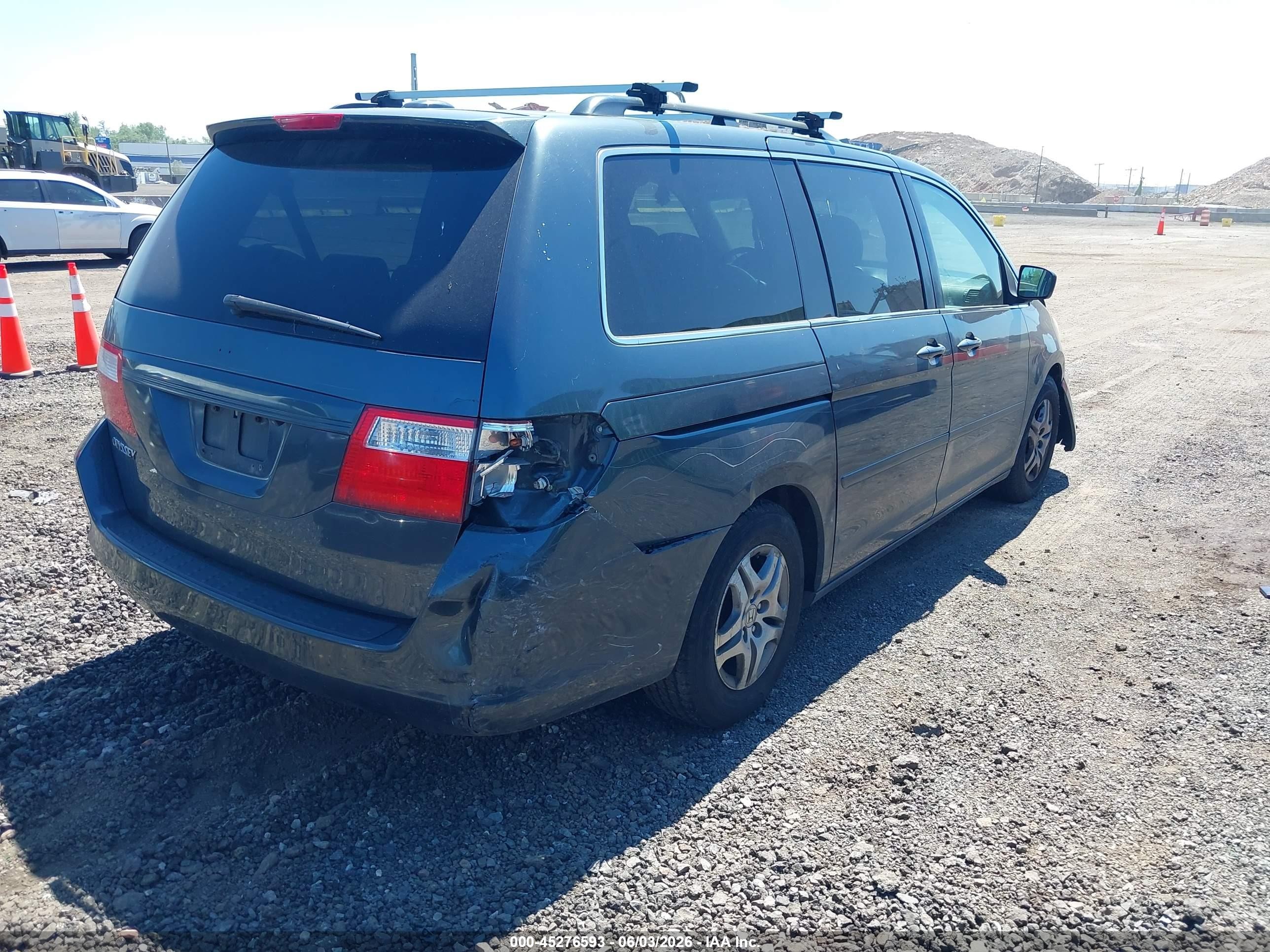 2006 Honda Odyssey Ex-l Gray vin: 5FNRL38756B439271
