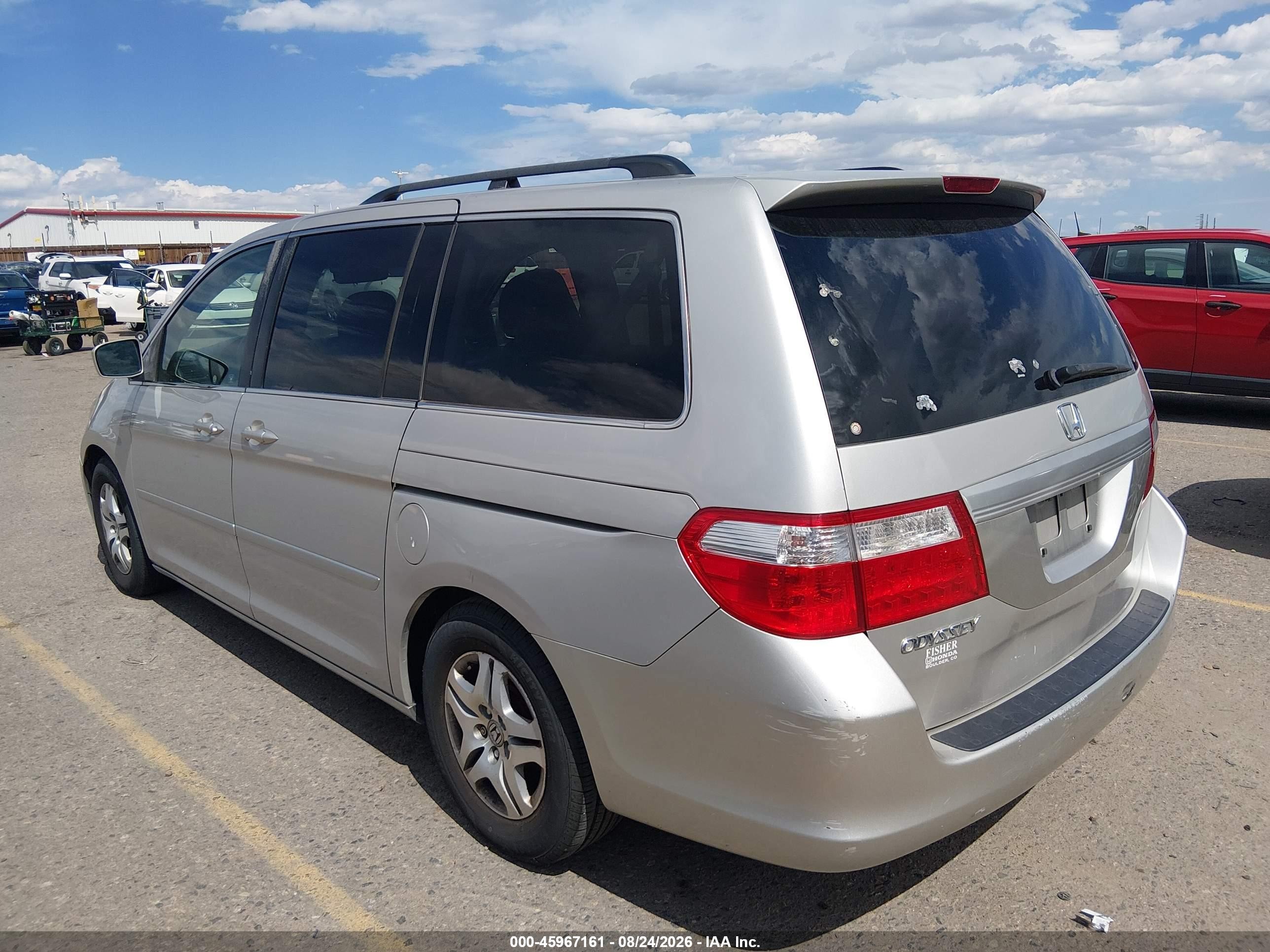 2006 Honda Odyssey Ex-l Серебряный vin: 5FNRL38756B439609
