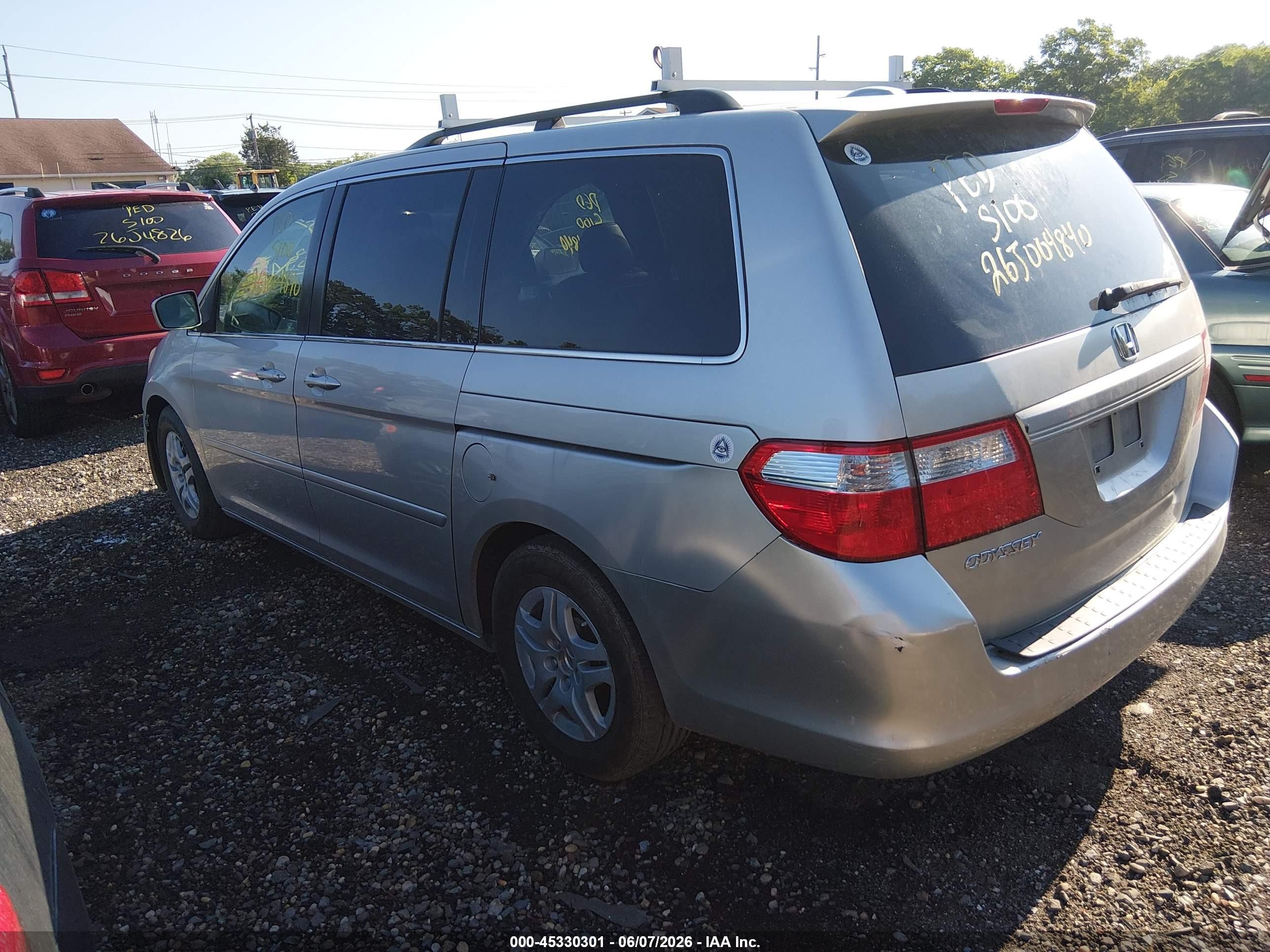 2006 Honda Odyssey Ex-l Gray vin: 5FNRL38756B455373
