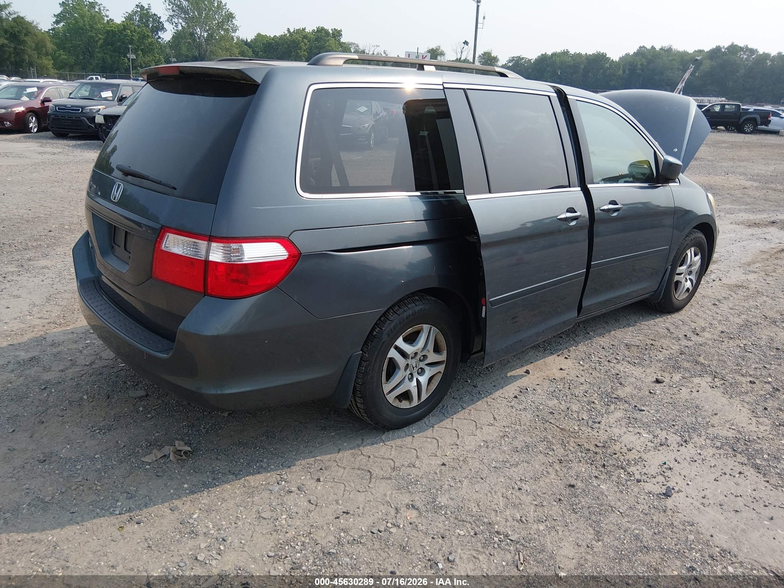 2006 Honda Odyssey Ex-l Green vin: 5FNRL38756B460217