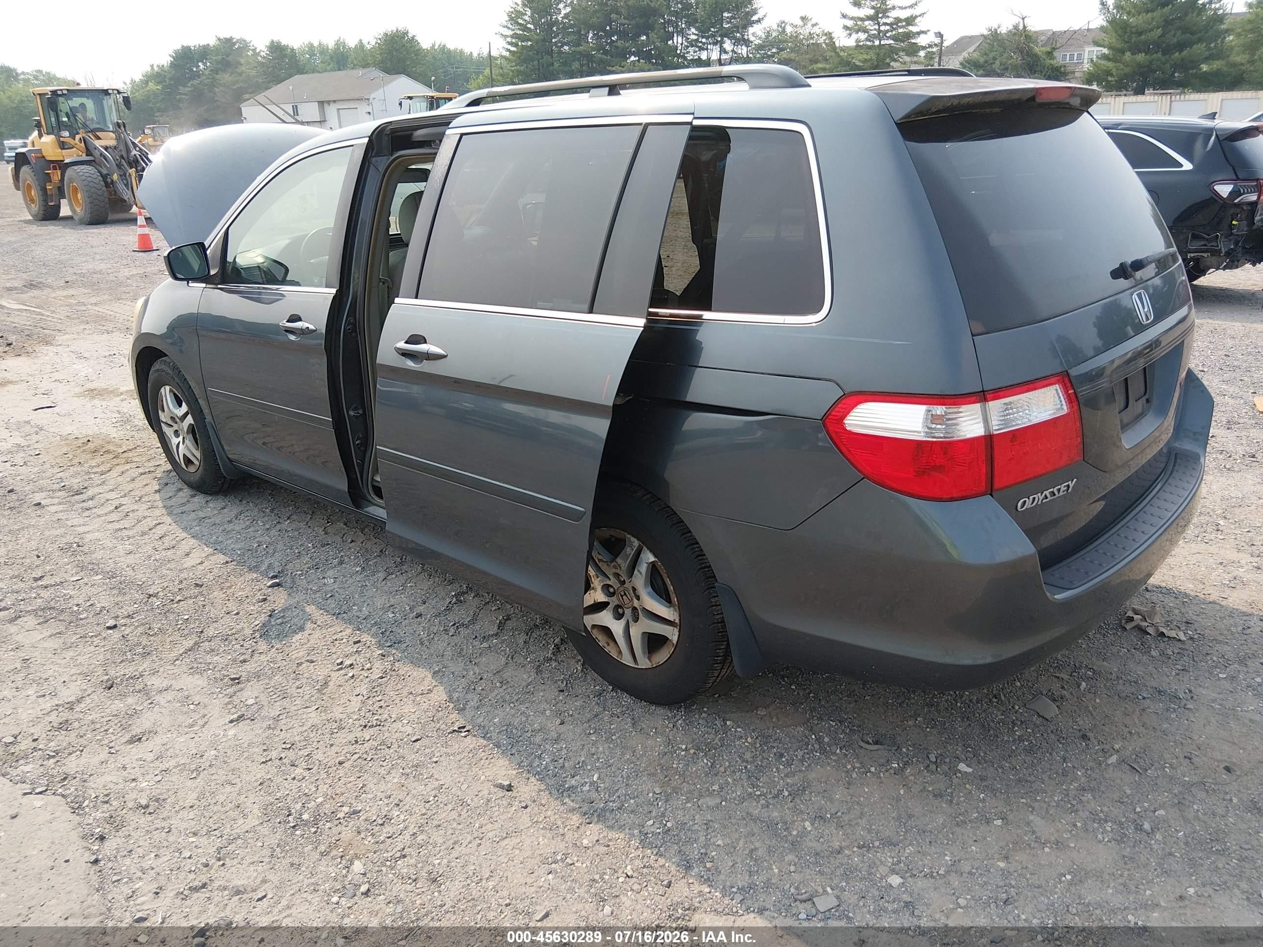2006 Honda Odyssey Ex-l Green vin: 5FNRL38756B460217