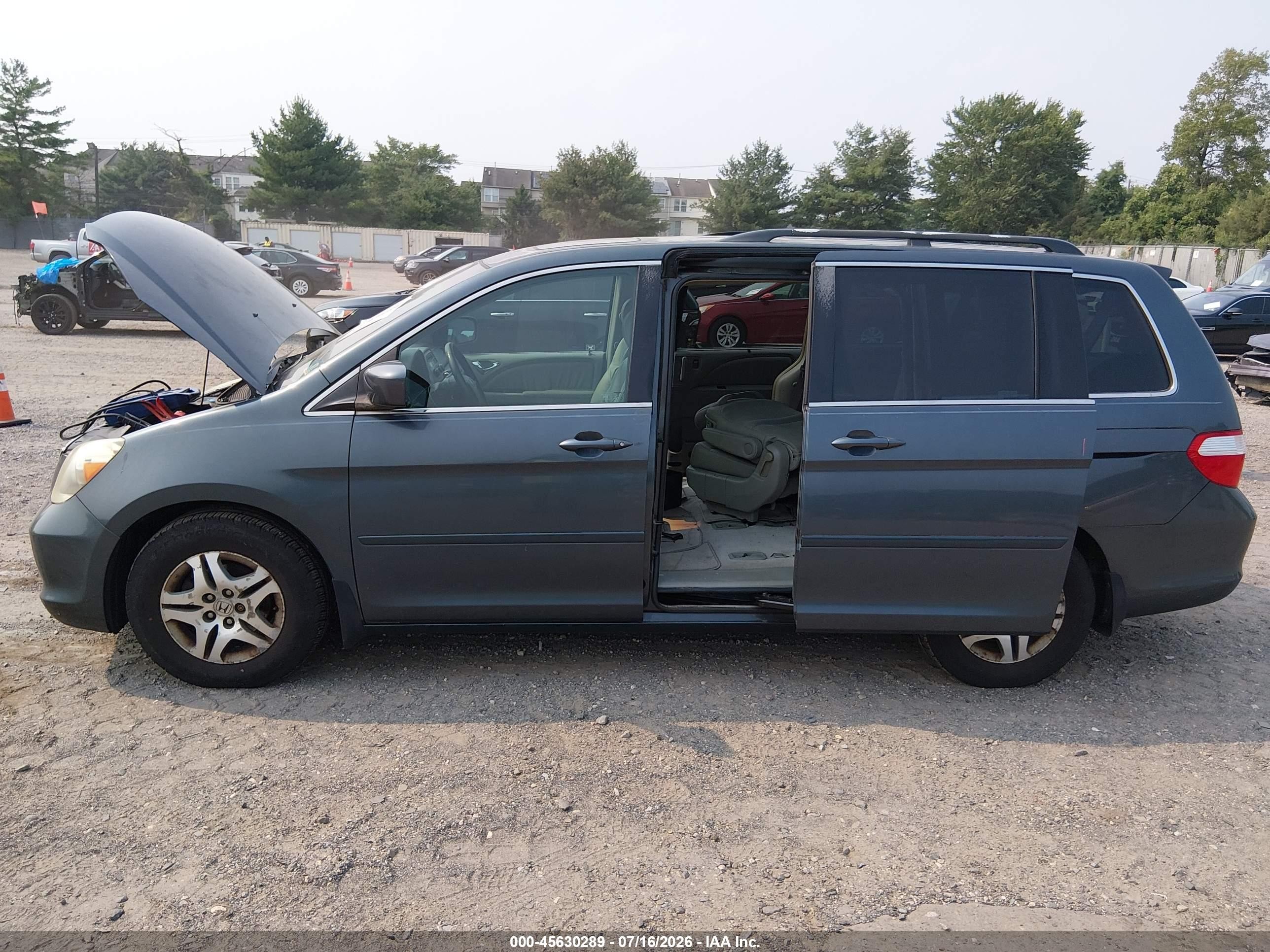 2006 Honda Odyssey Ex-l Green vin: 5FNRL38756B460217