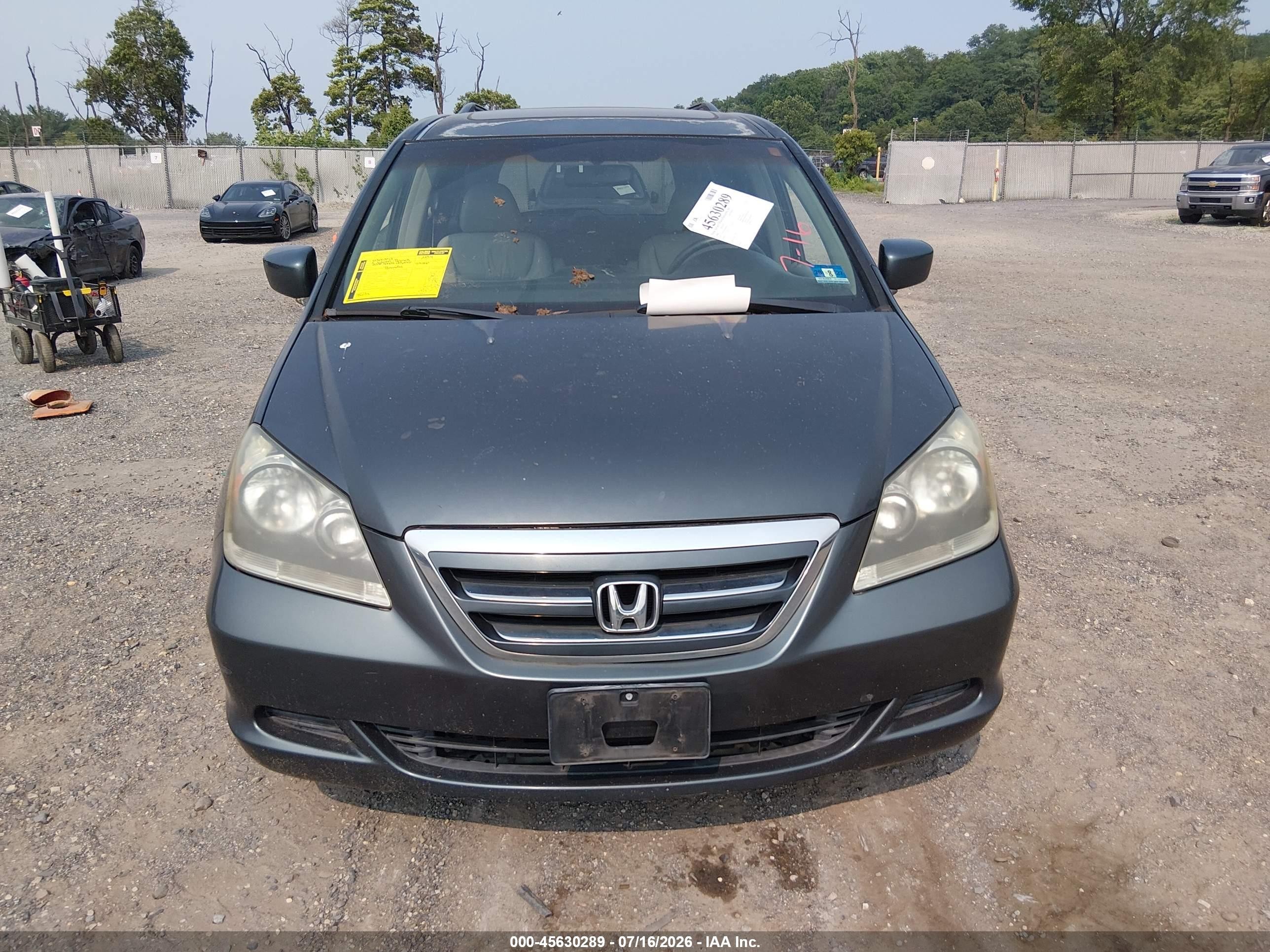 2006 Honda Odyssey Ex-l Green vin: 5FNRL38756B460217