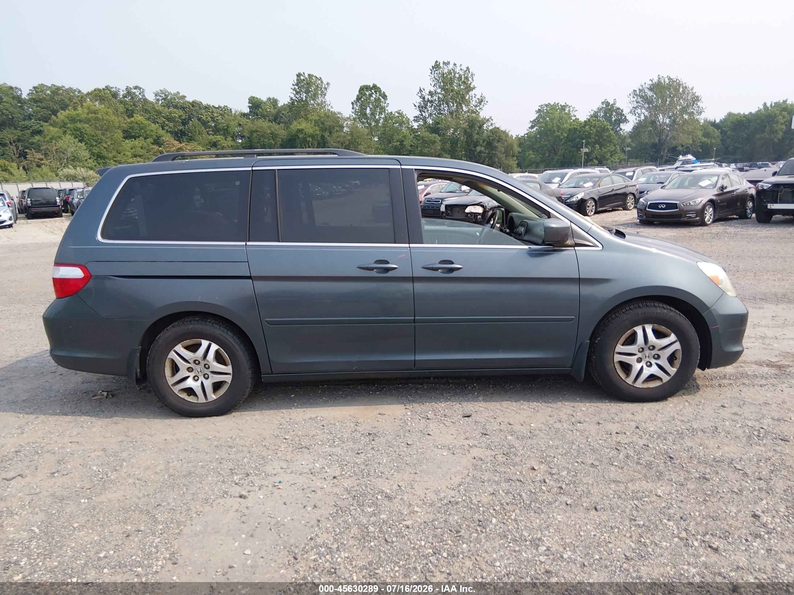 2006 Honda Odyssey Ex-l Green vin: 5FNRL38756B460217