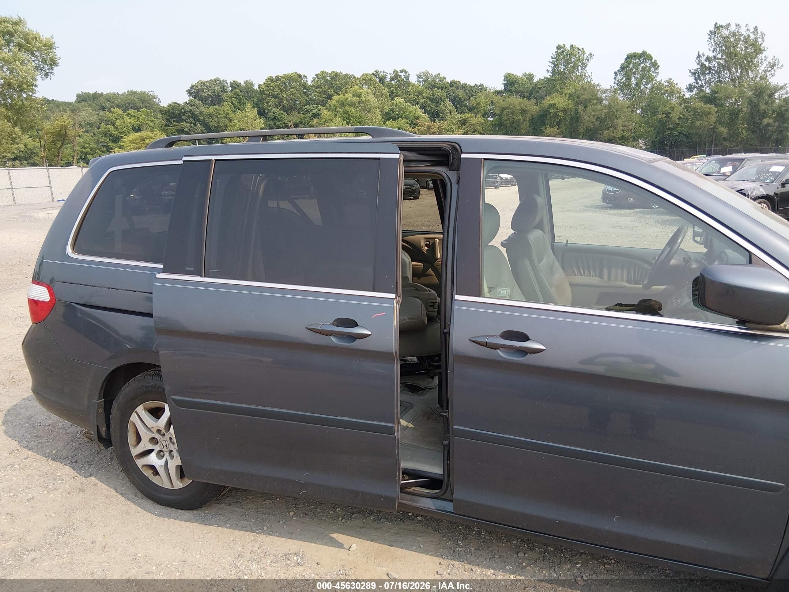 2006 Honda Odyssey Ex-l Green vin: 5FNRL38756B460217