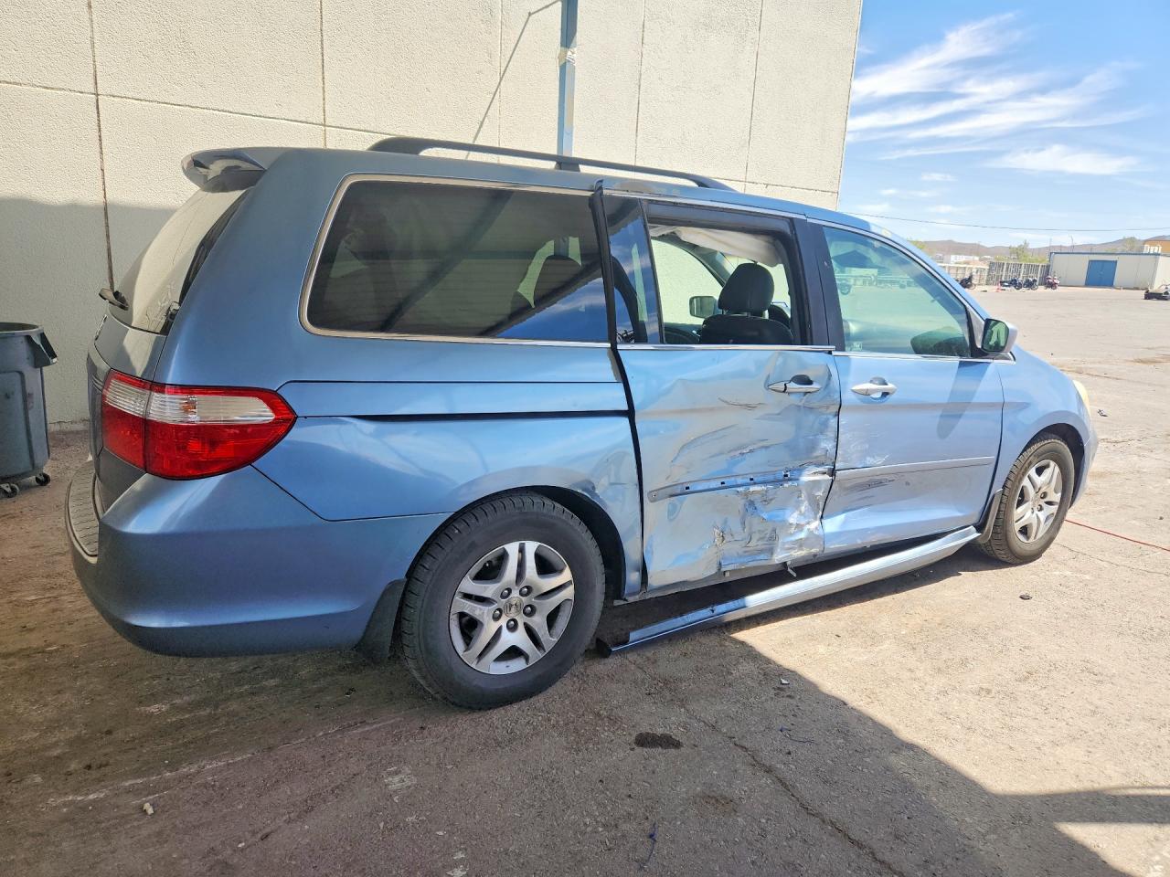 2007 Honda Odyssey Exl Blue vin: 5FNRL38757B042225
