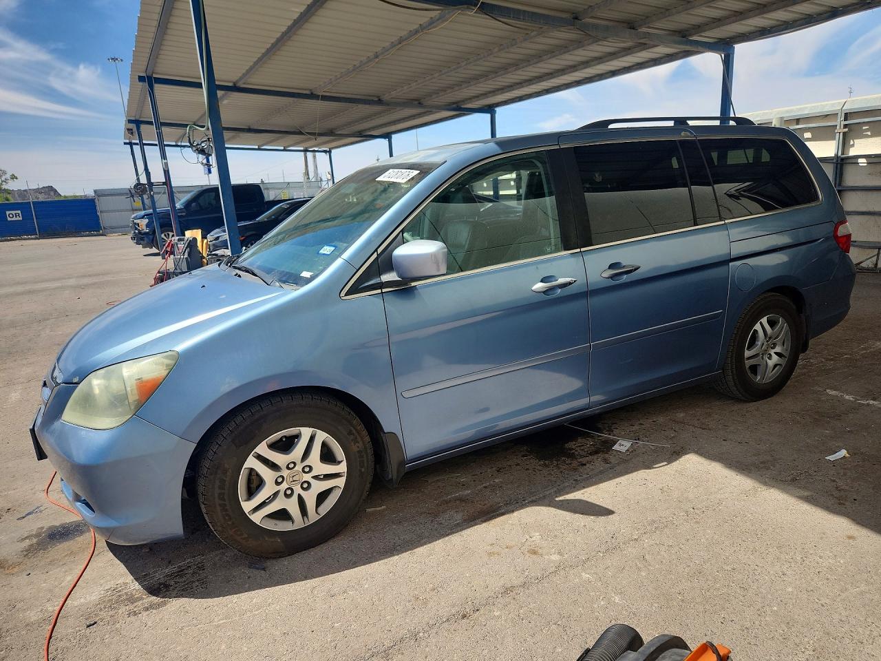 2007 Honda Odyssey Exl Blue vin: 5FNRL38757B042225