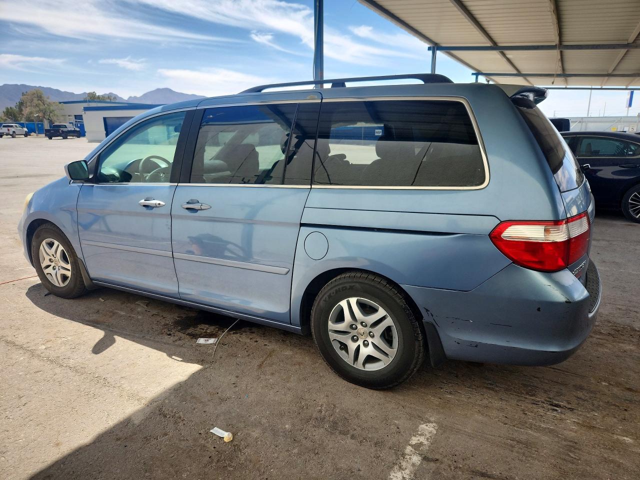 2007 Honda Odyssey Exl Blue vin: 5FNRL38757B042225