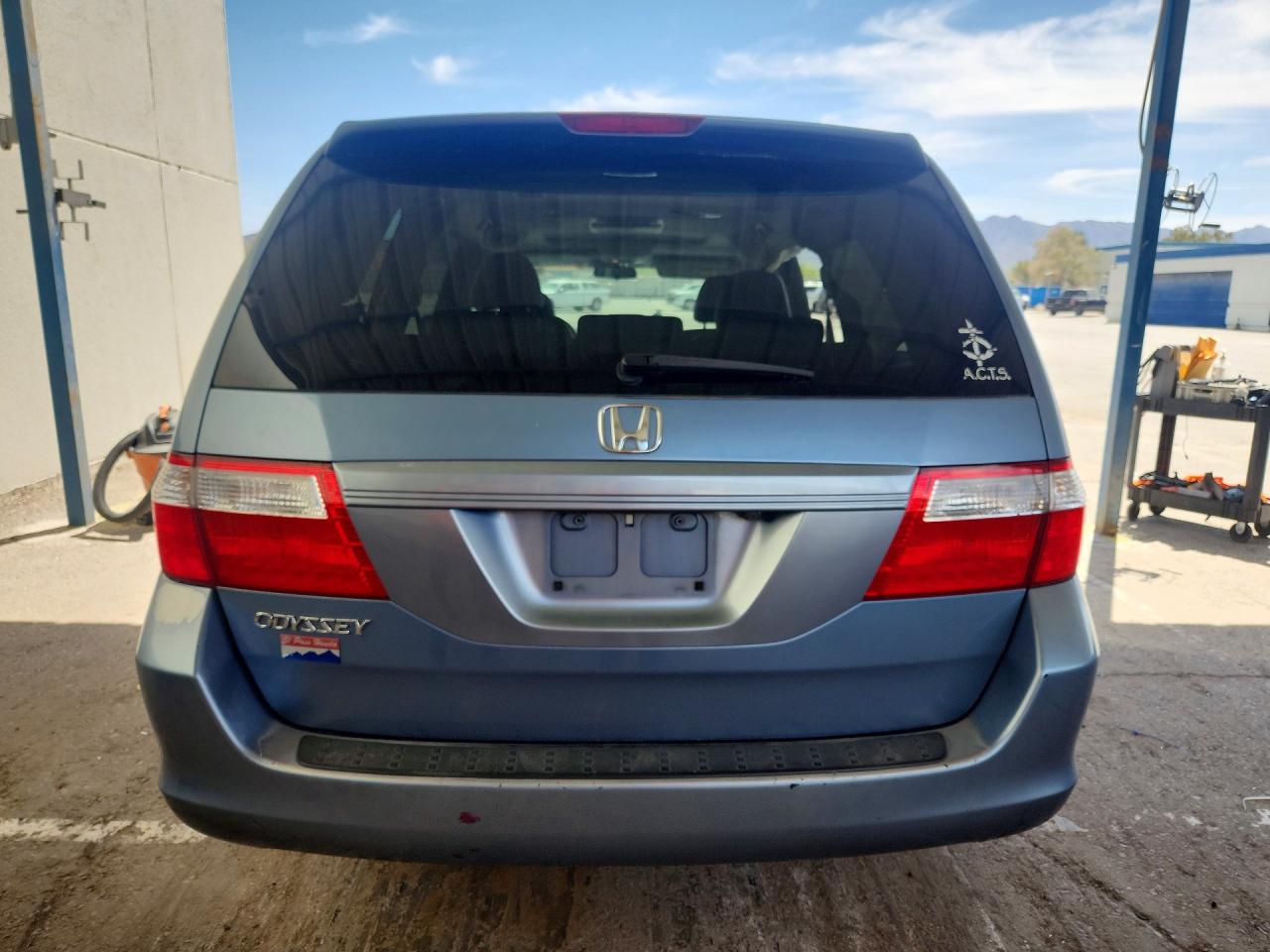 2007 Honda Odyssey Exl Blue vin: 5FNRL38757B042225