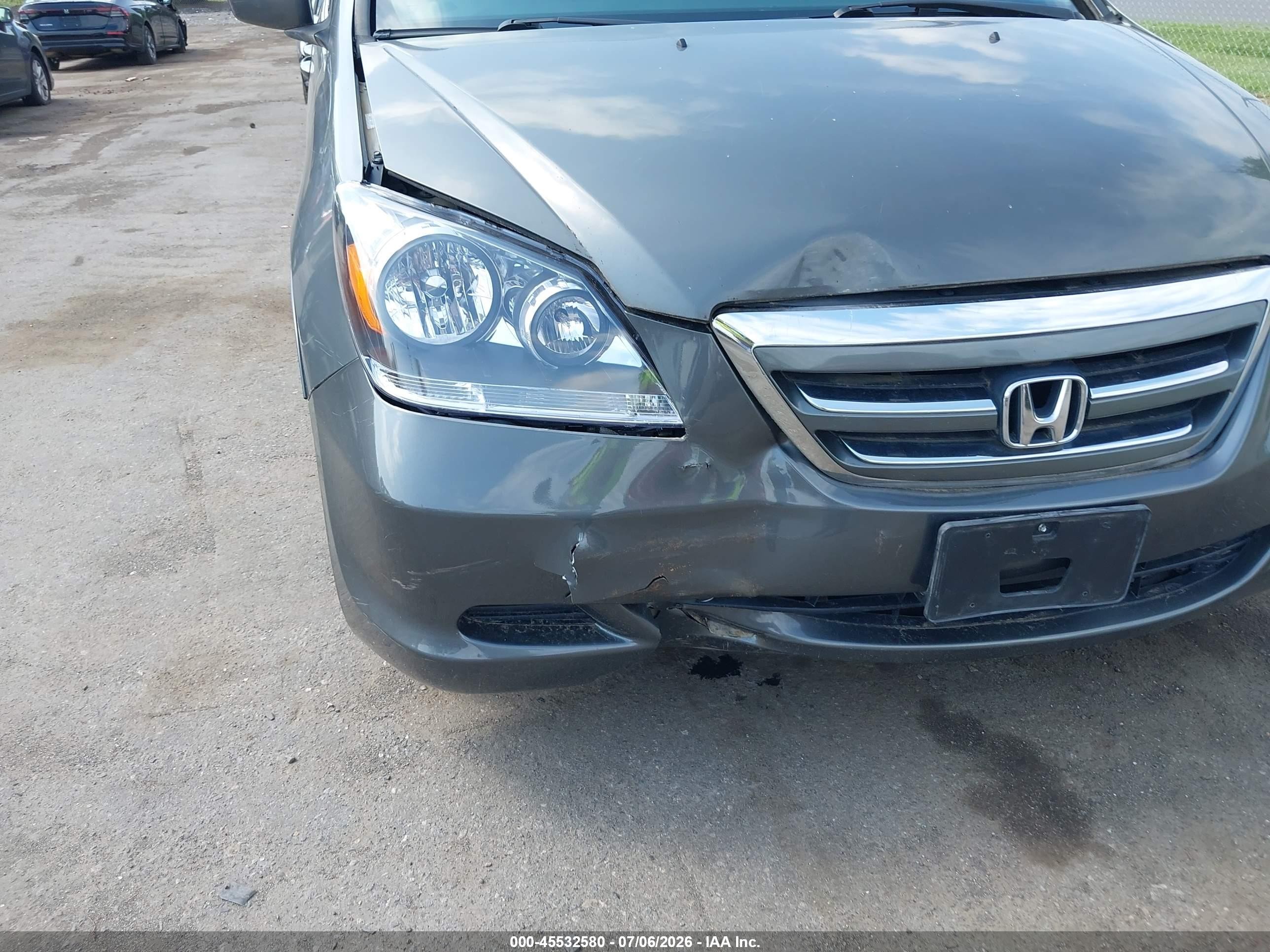 2007 Honda Odyssey Ex-l Gray vin: 5FNRL38757B058019