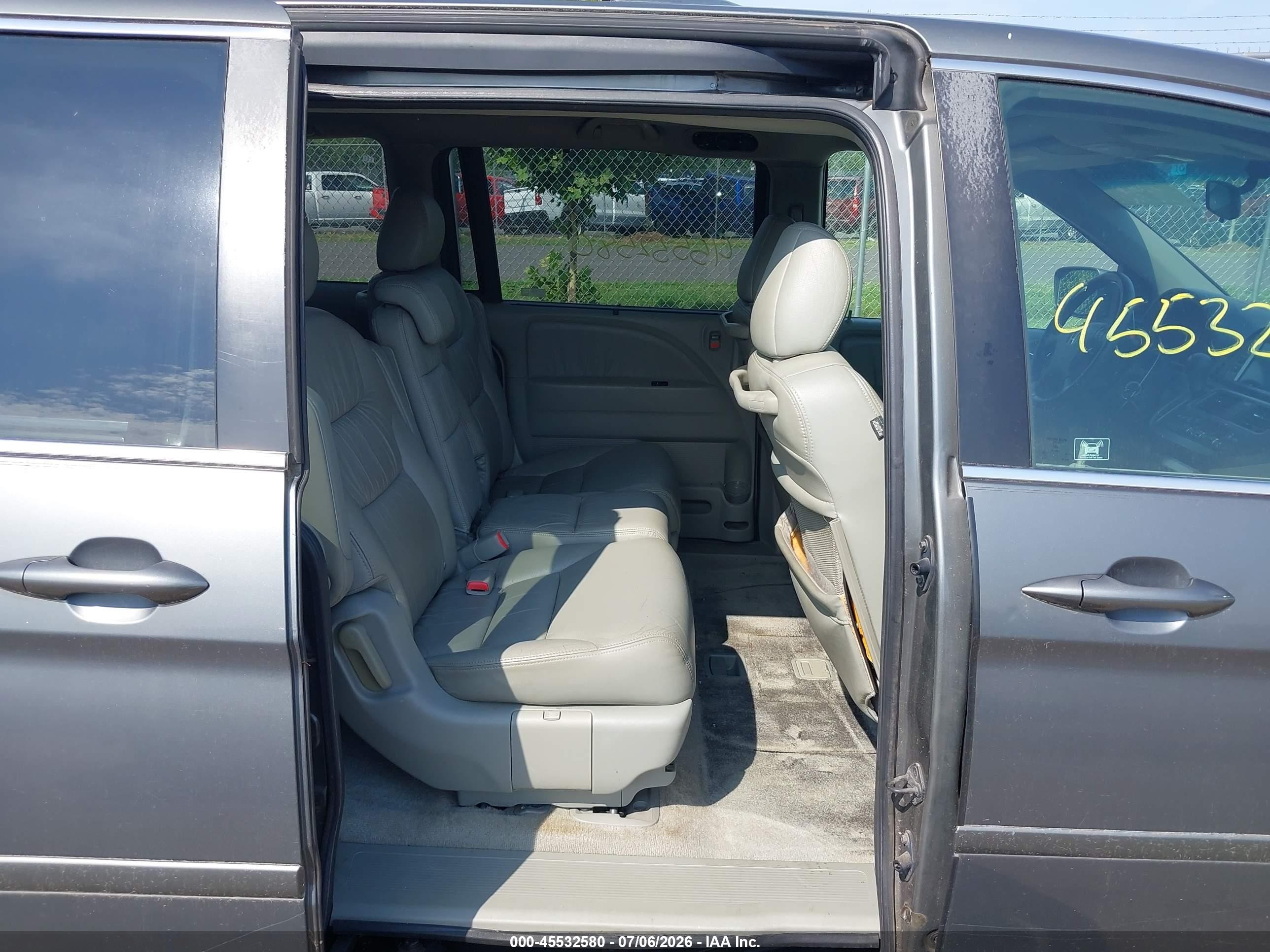 2007 Honda Odyssey Ex-l Gray vin: 5FNRL38757B058019