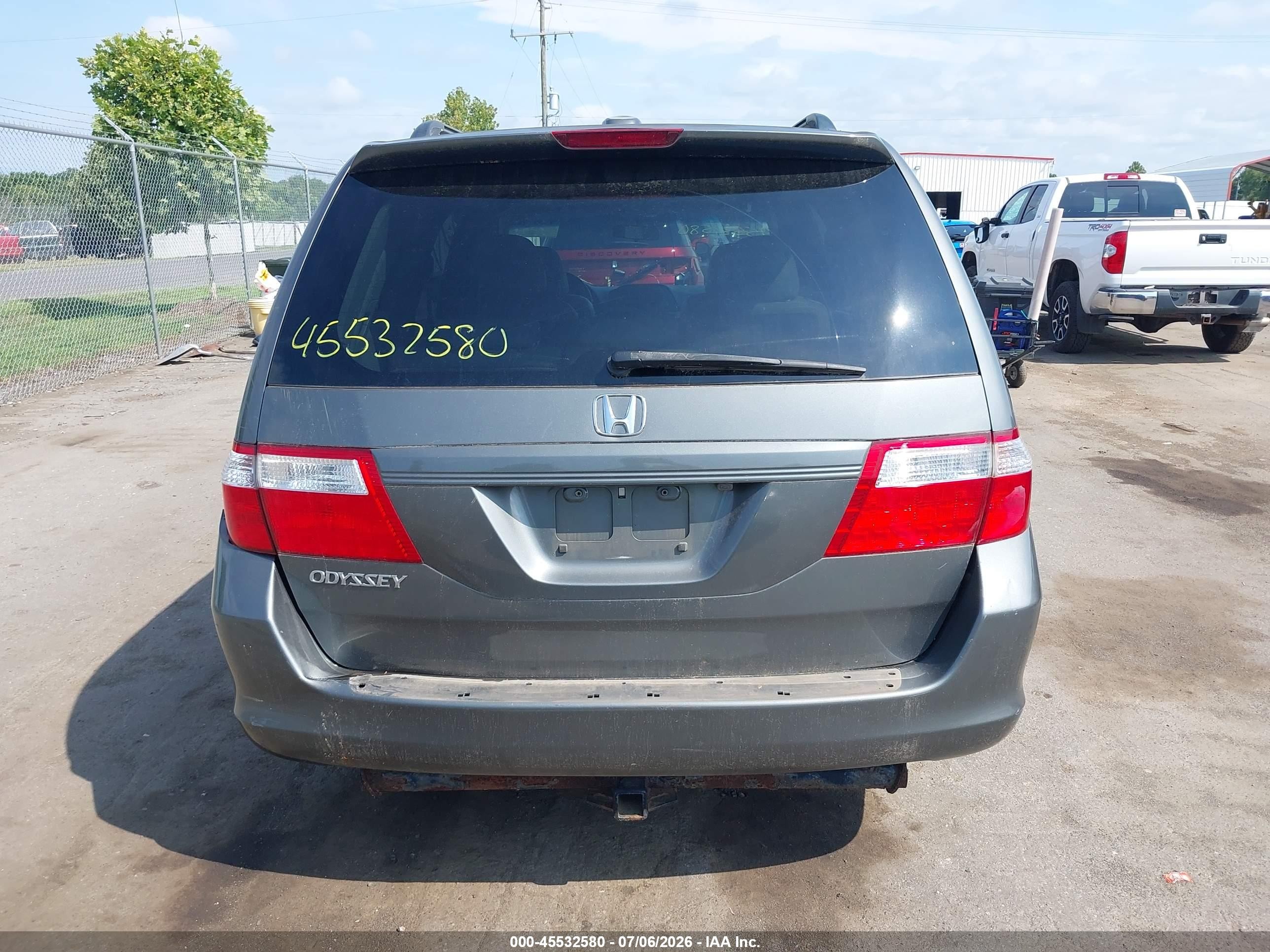 2007 Honda Odyssey Ex-l Gray vin: 5FNRL38757B058019