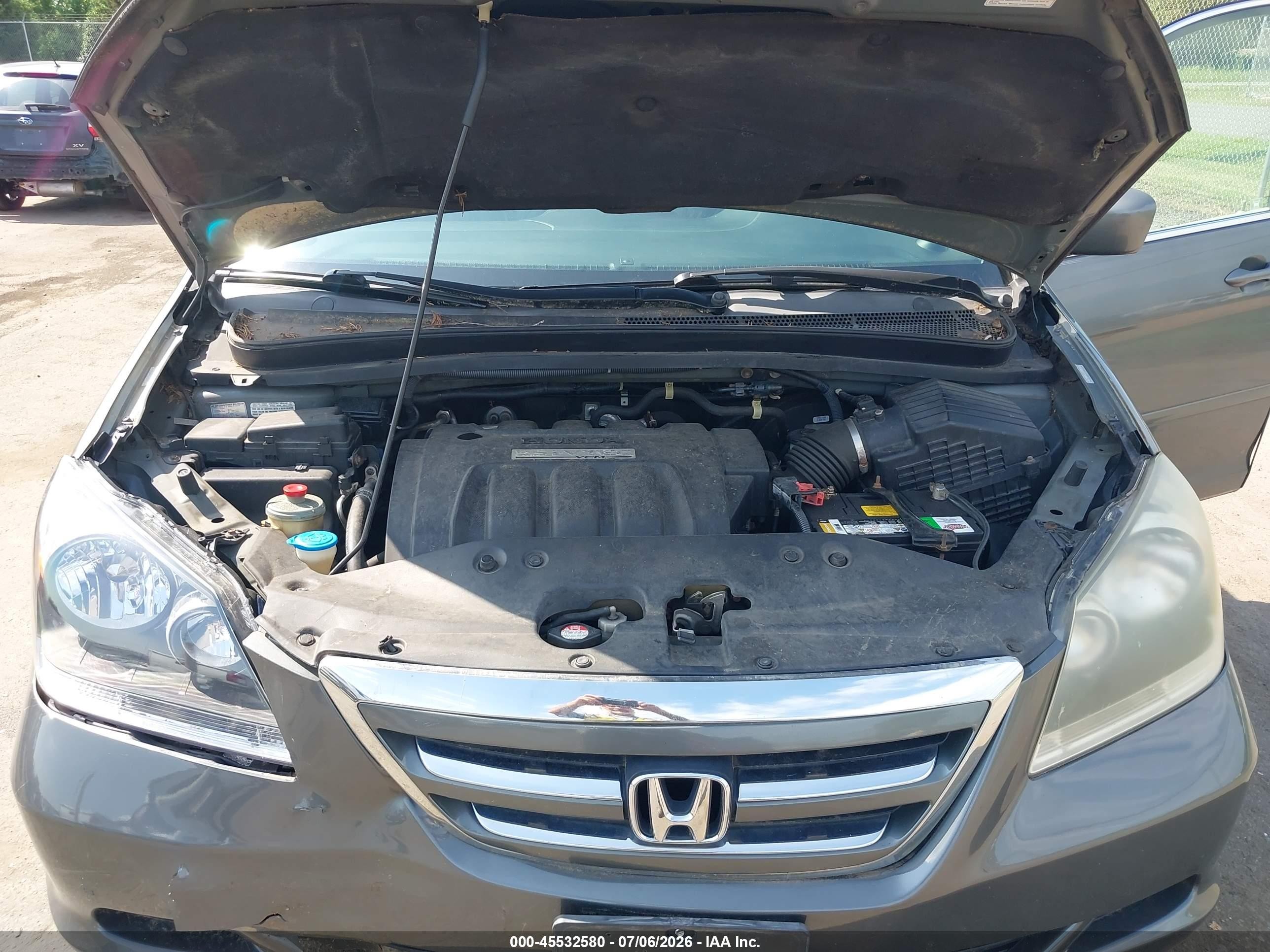 2007 Honda Odyssey Ex-l Gray vin: 5FNRL38757B058019