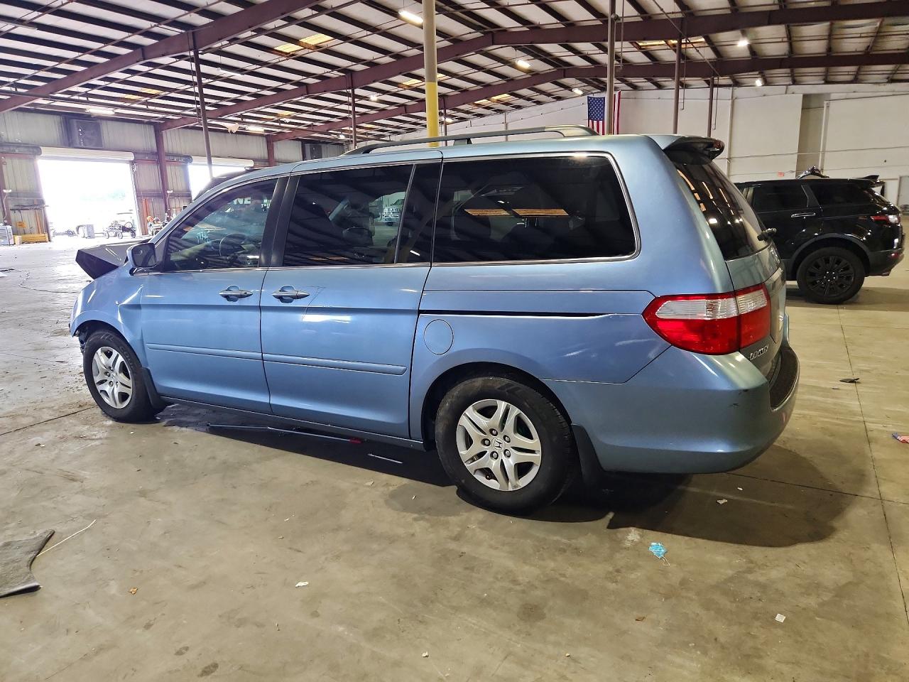 2007 Honda Odyssey Exl Blue vin: 5FNRL38757B099234