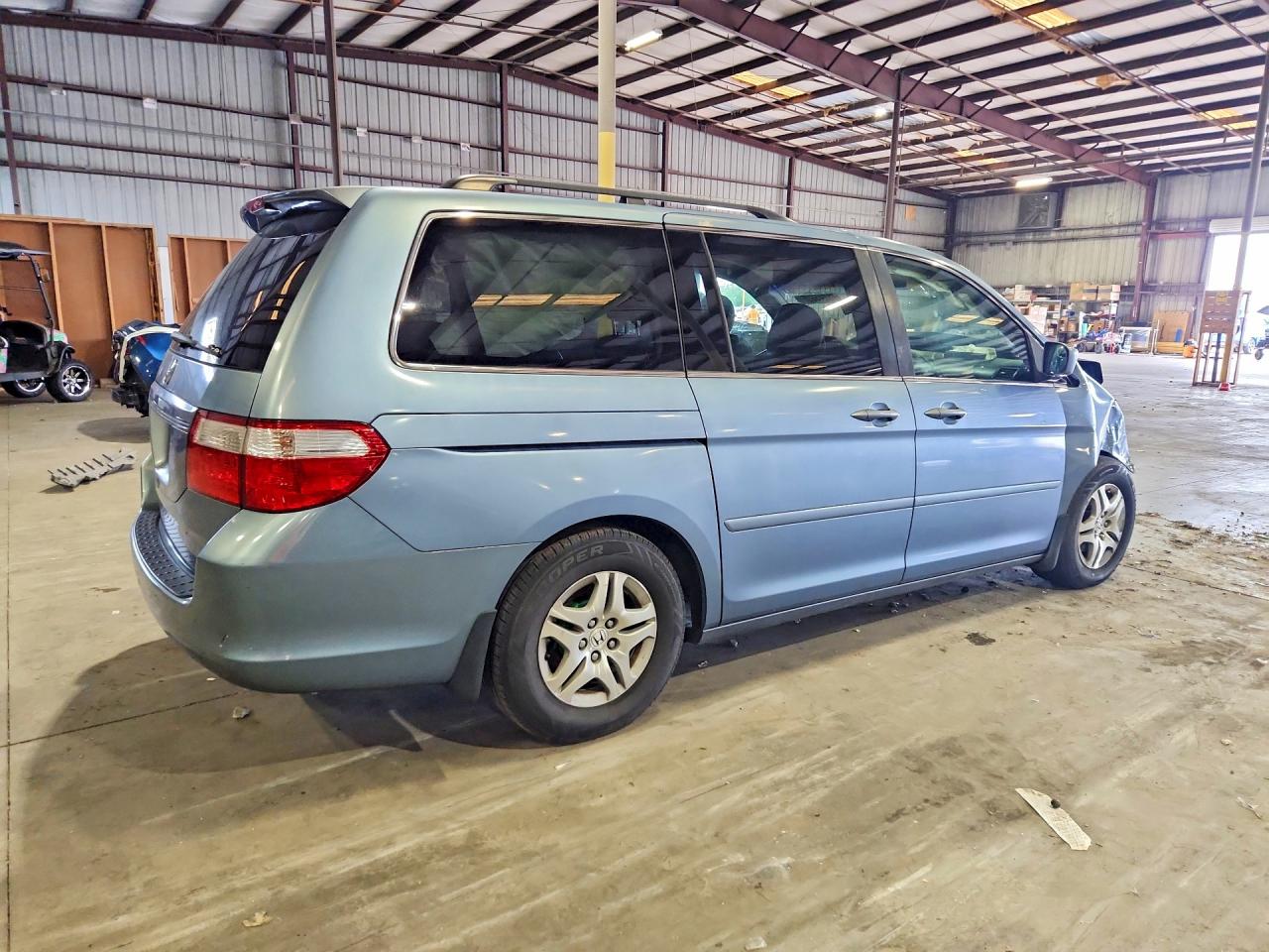 2007 Honda Odyssey Exl Blue vin: 5FNRL38757B099234