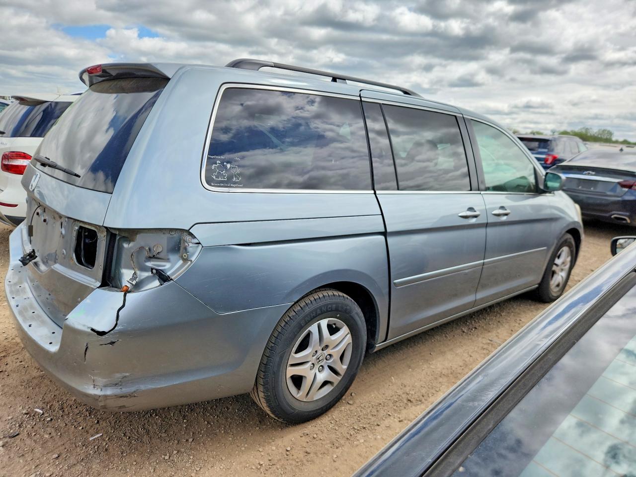 2007 Honda Odyssey Exl Silver vin: 5FNRL38757B103749