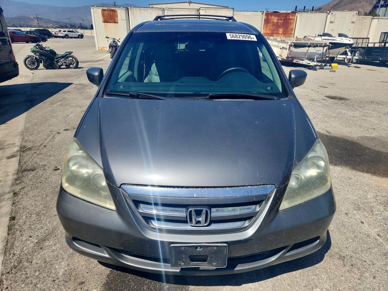2007 Honda Odyssey Exl Серый vin: 5FNRL38757B144706
