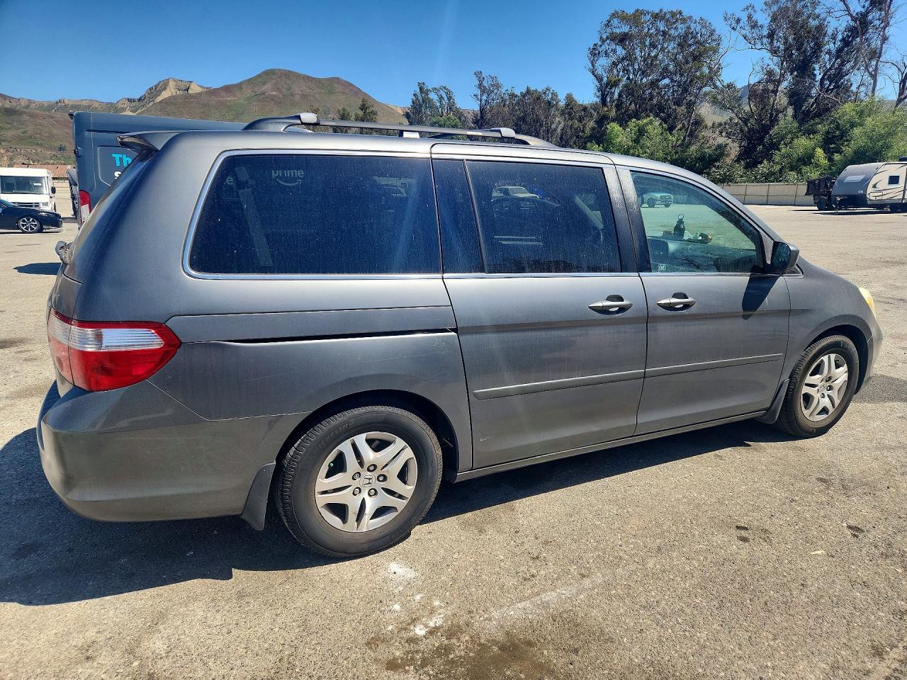 2007 Honda Odyssey Exl Серый vin: 5FNRL38757B144706
