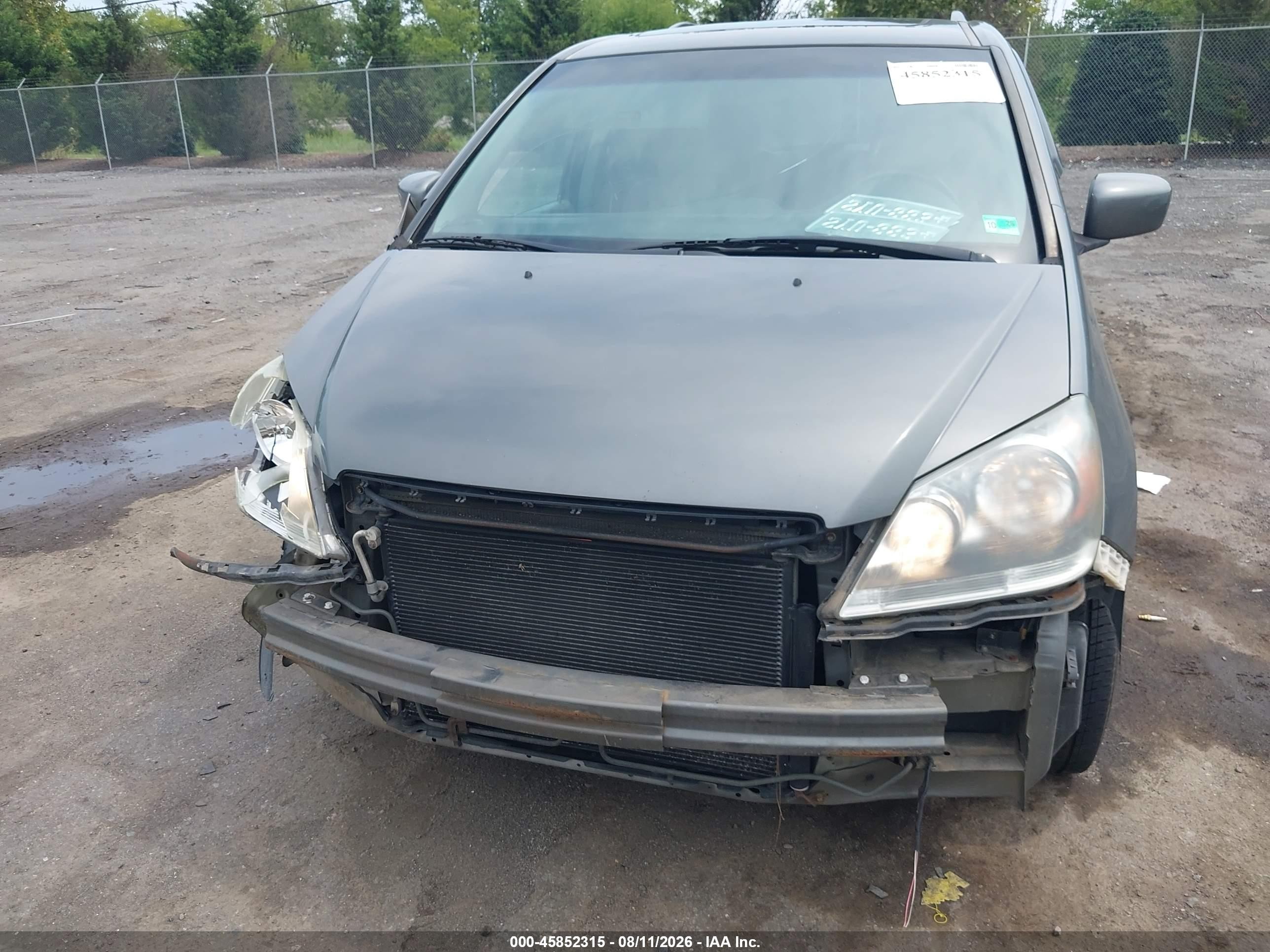 2007 Honda Odyssey Ex-l Gray vin: 5FNRL38757B402805