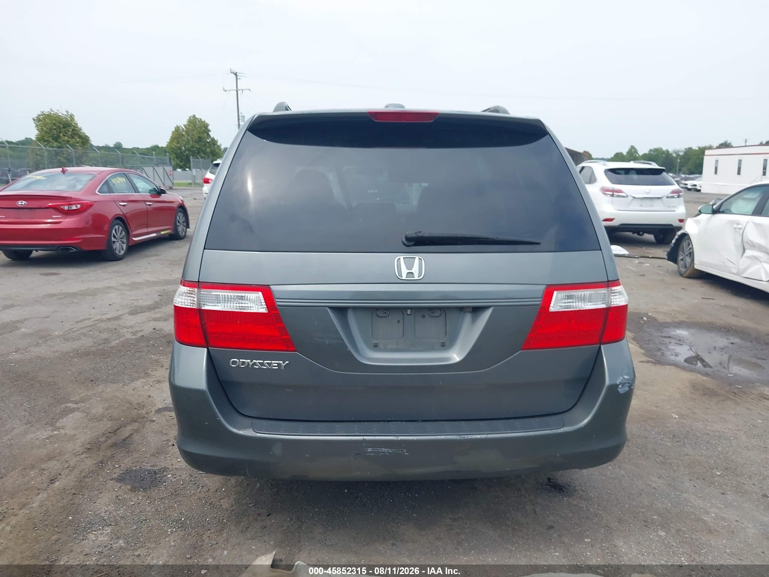 2007 Honda Odyssey Ex-l Gray vin: 5FNRL38757B402805
