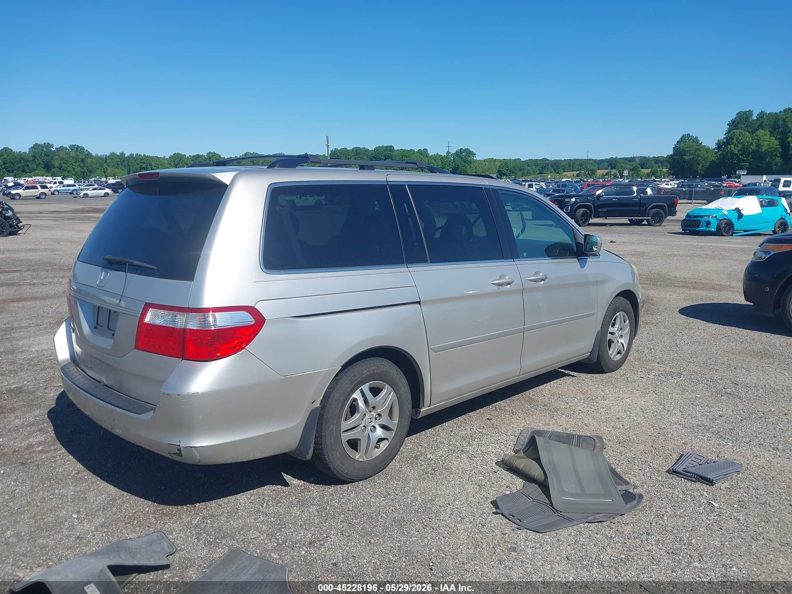 2007 Honda Odyssey Ex-l Beige vin: 5FNRL38757B426196