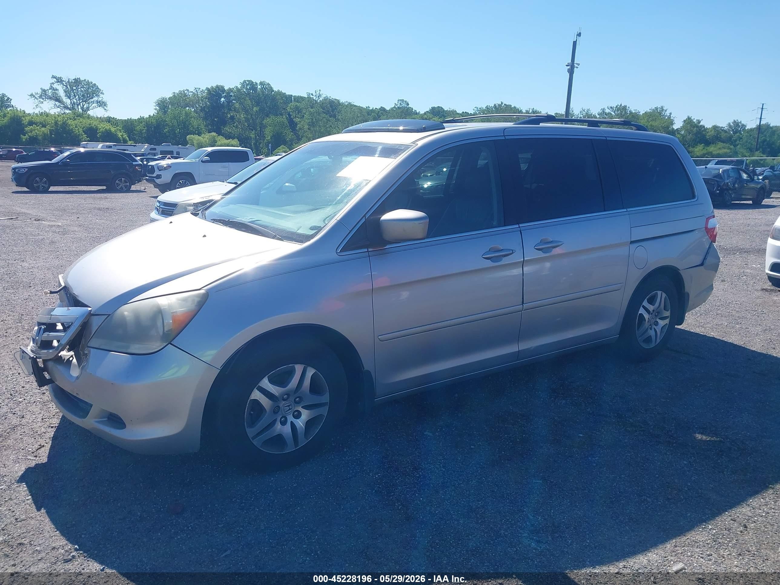 2007 Honda Odyssey Ex-l Beige vin: 5FNRL38757B426196
