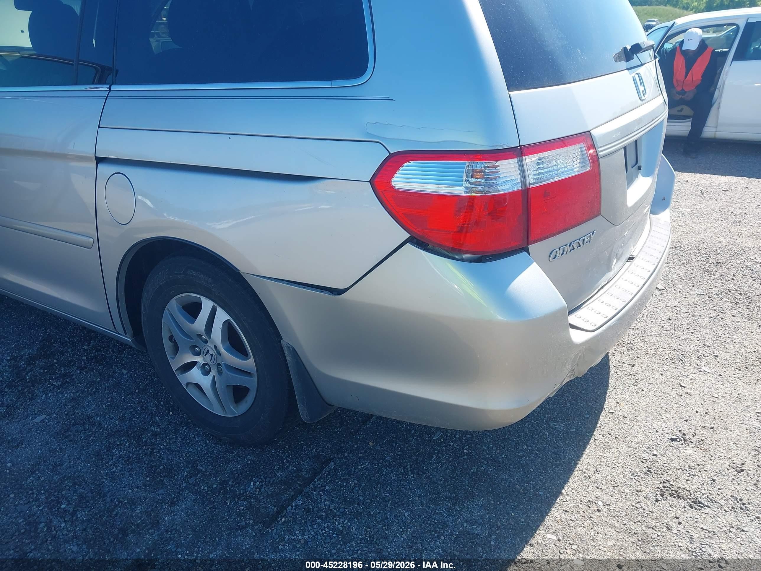 2007 Honda Odyssey Ex-l Beige vin: 5FNRL38757B426196