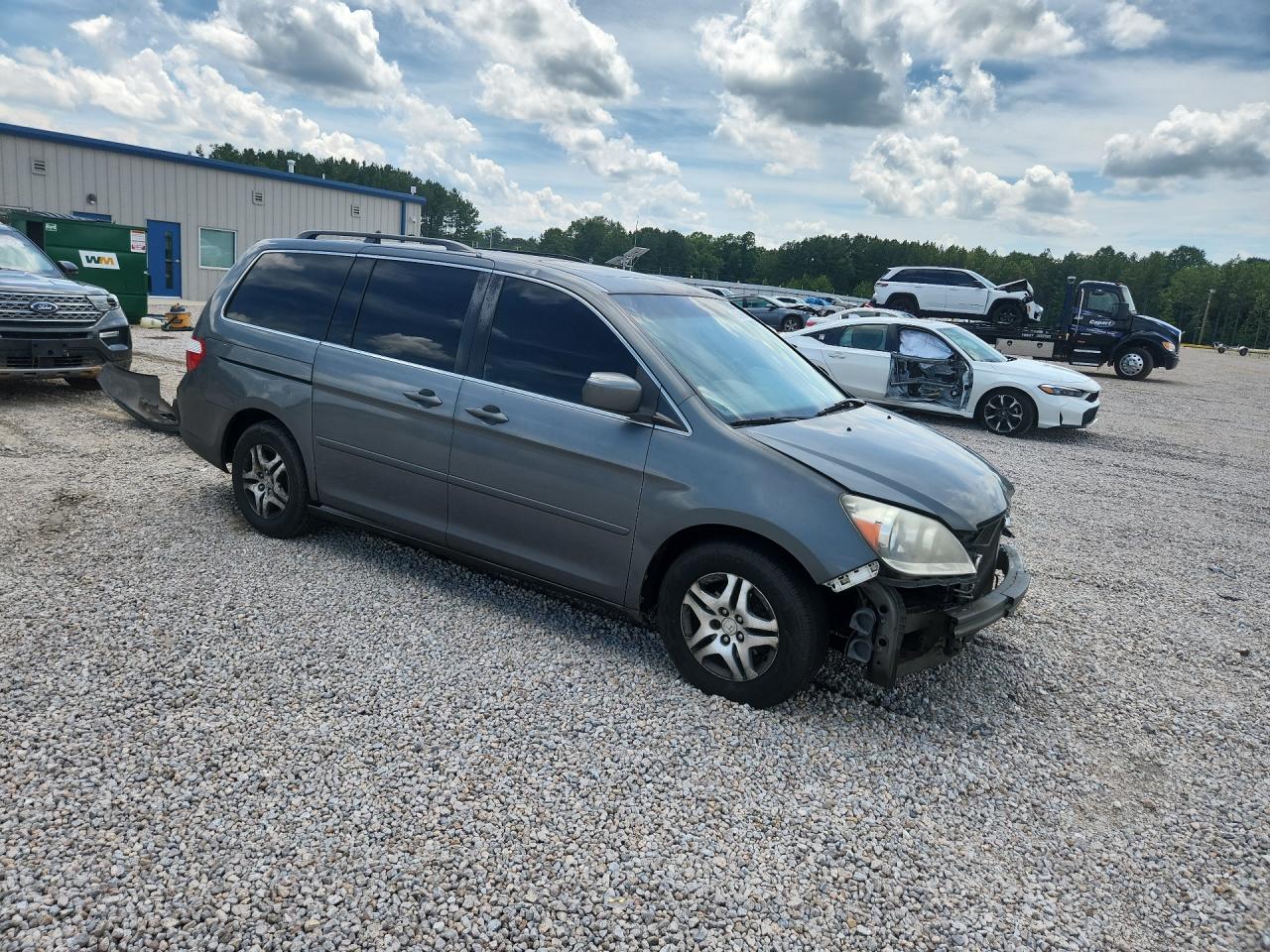 2007 Honda Odyssey Exl Gray vin: 5FNRL38757B428384