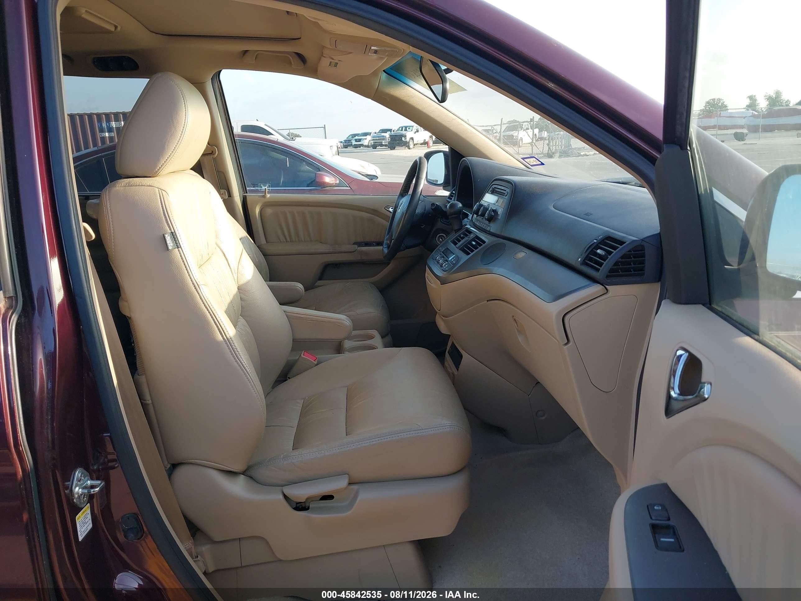 2007 Honda Odyssey Ex-l Burgundy vin: 5FNRL38757B437828