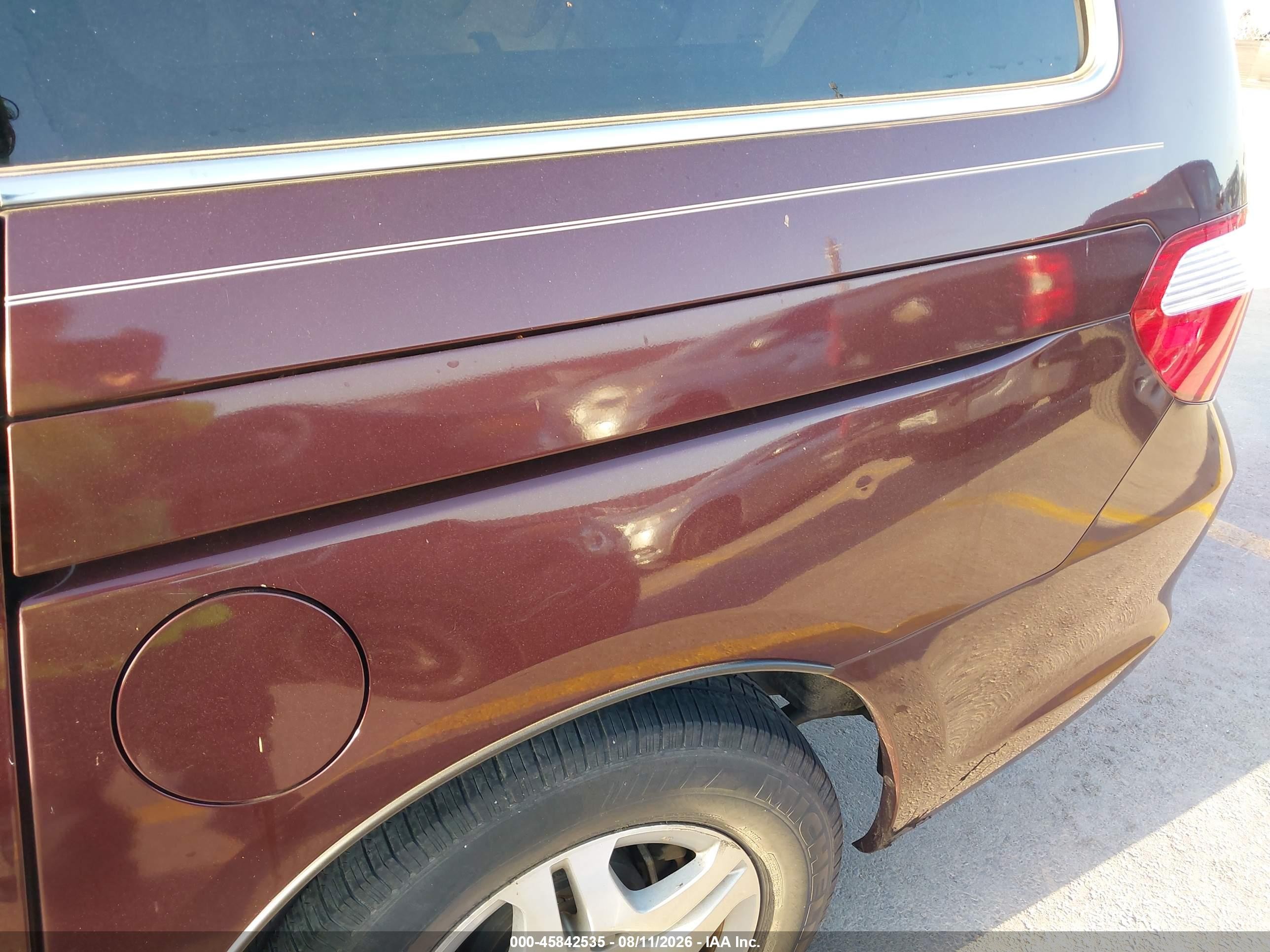 2007 Honda Odyssey Ex-l Burgundy vin: 5FNRL38757B437828