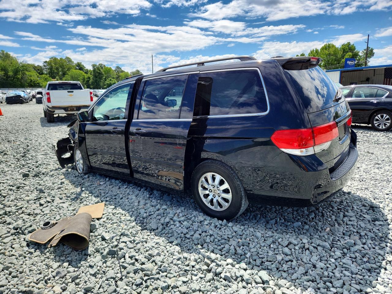 2008 Honda Odyssey Exl Black vin: 5FNRL38758B039570