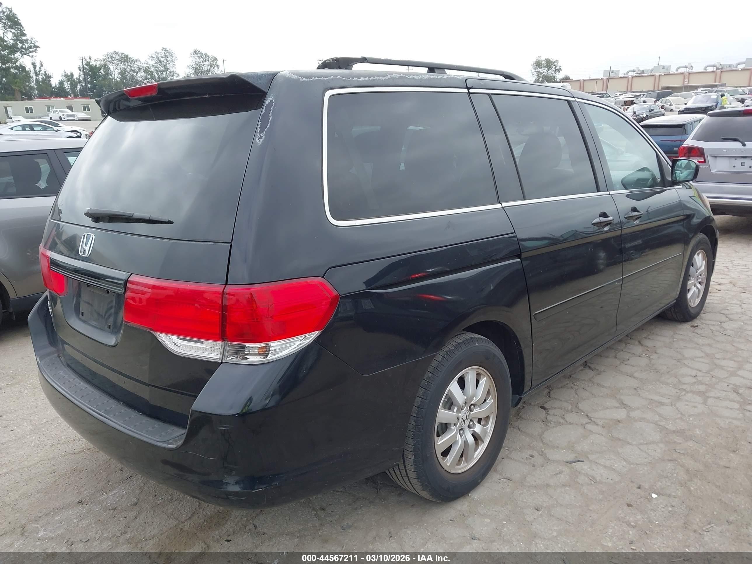 2008 Honda Odyssey Ex-l Черный vin: 5FNRL38758B054828