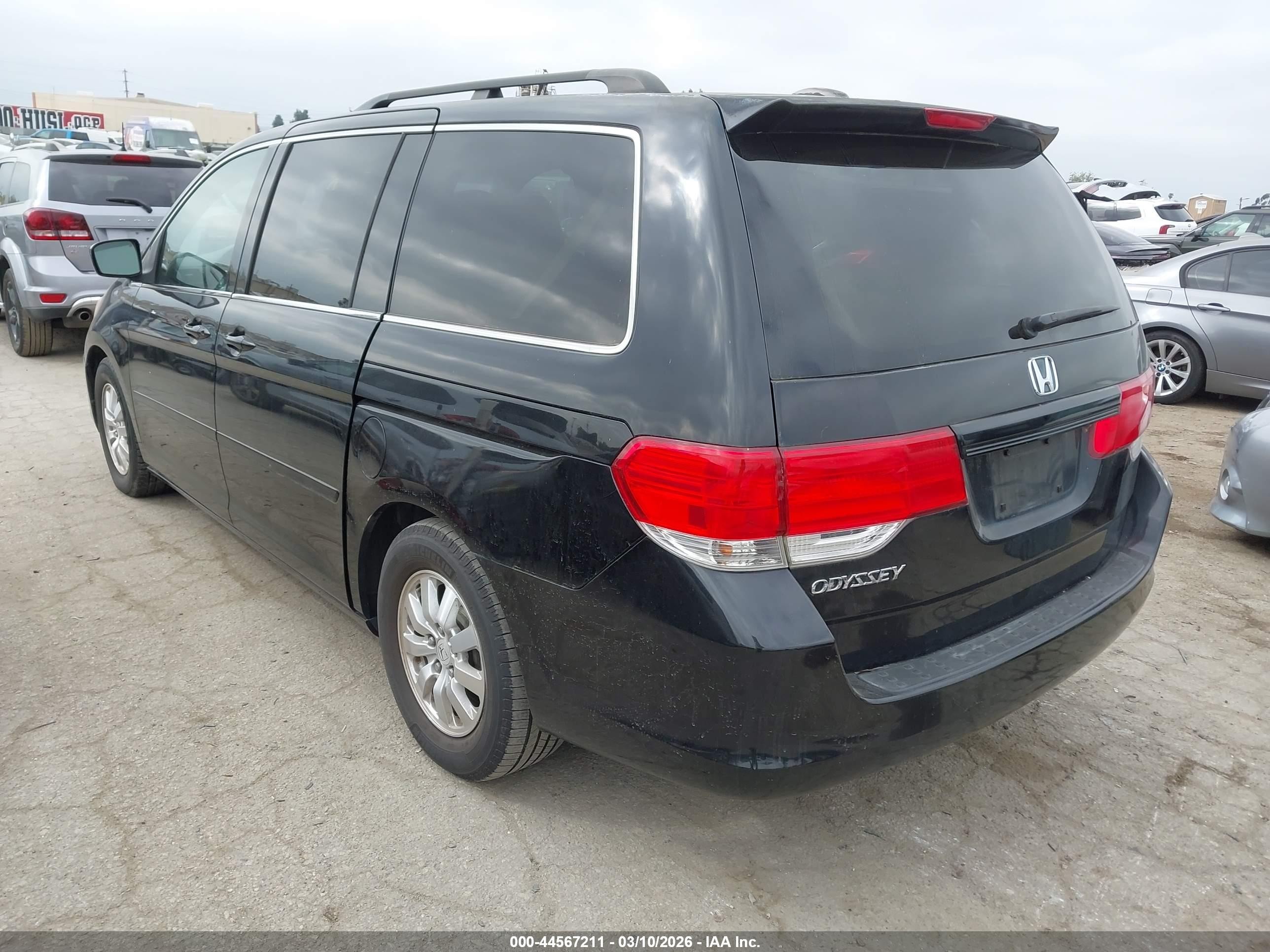 2008 Honda Odyssey Ex-l Черный vin: 5FNRL38758B054828