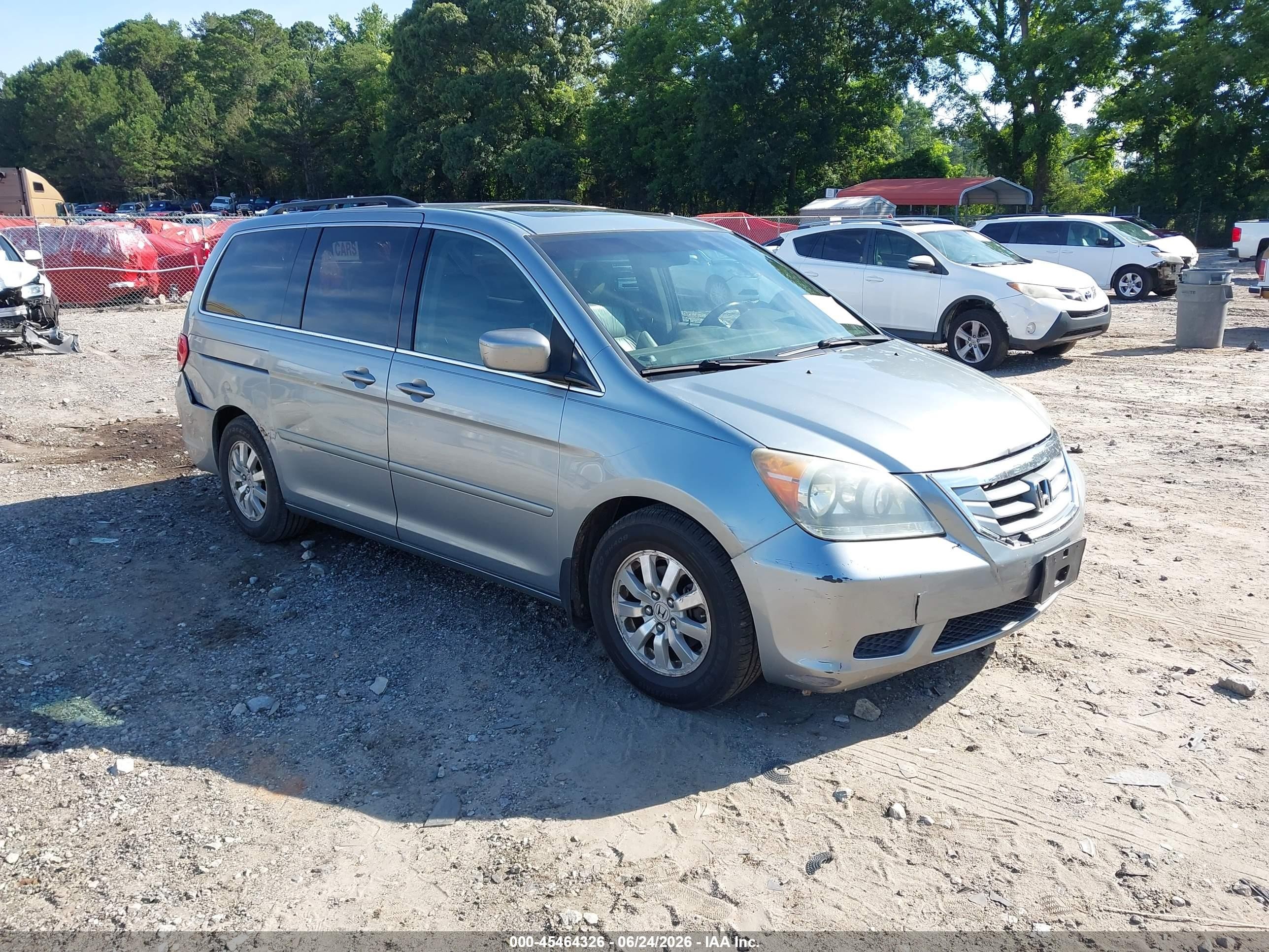 2008 Honda Odyssey Ex-l Blue vin: 5FNRL38758B055316