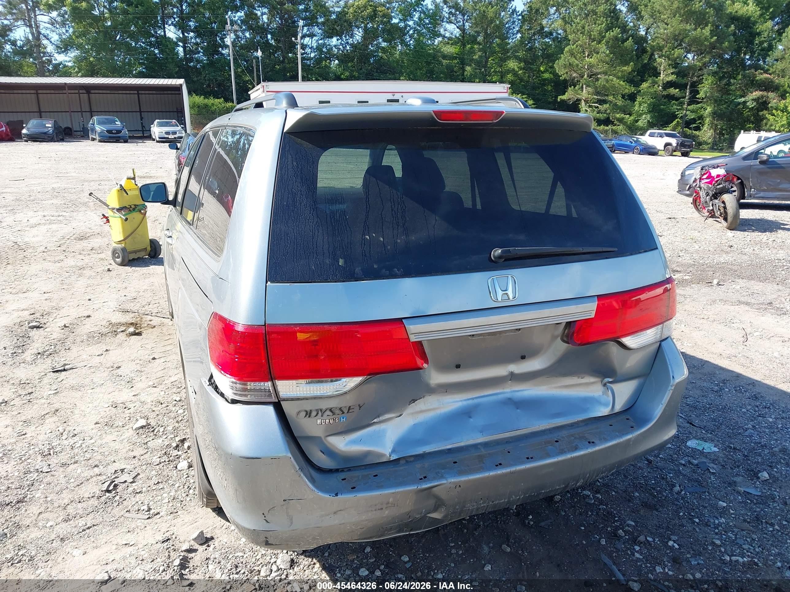2008 Honda Odyssey Ex-l Blue vin: 5FNRL38758B055316