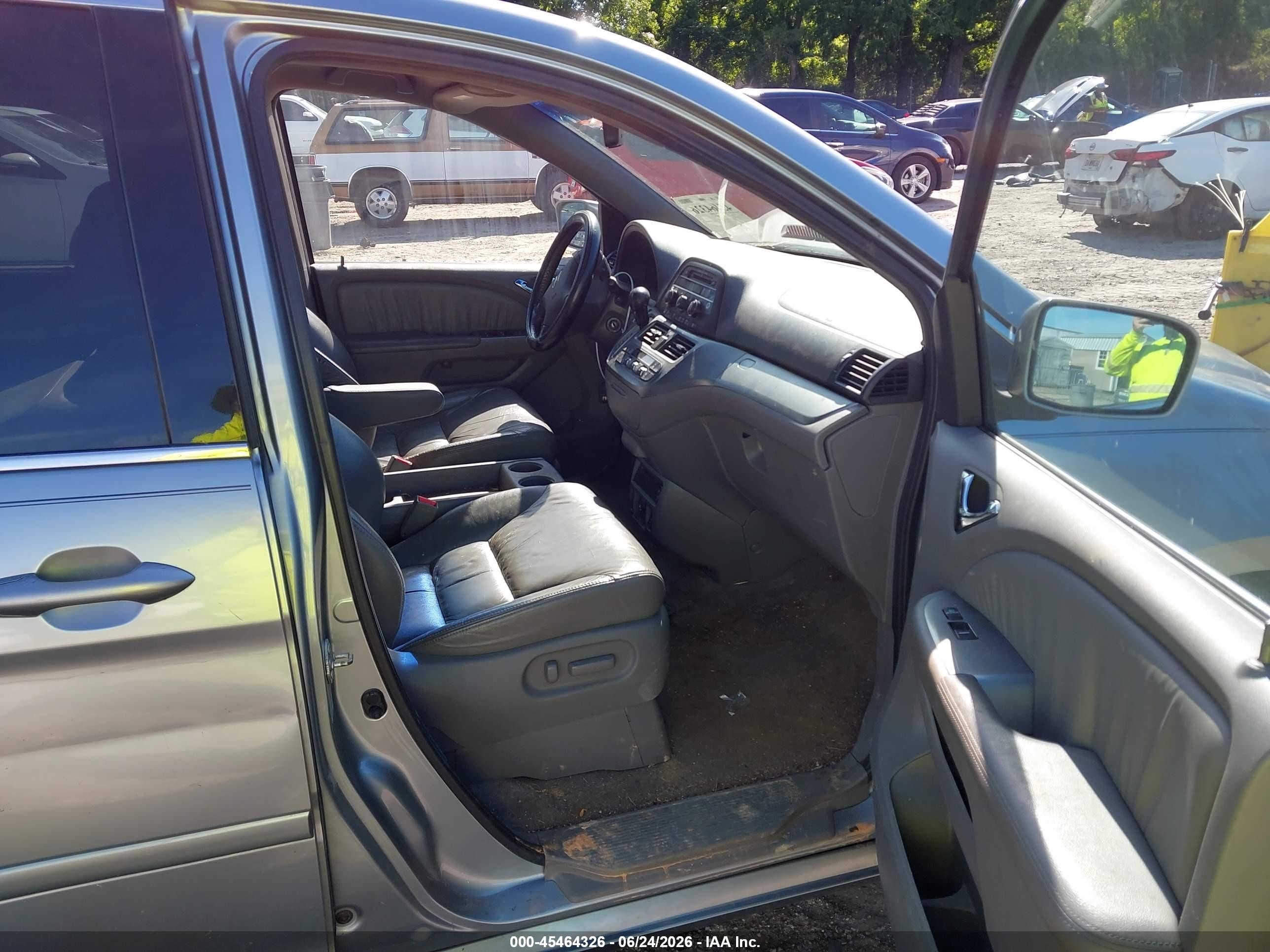 2008 Honda Odyssey Ex-l Blue vin: 5FNRL38758B055316