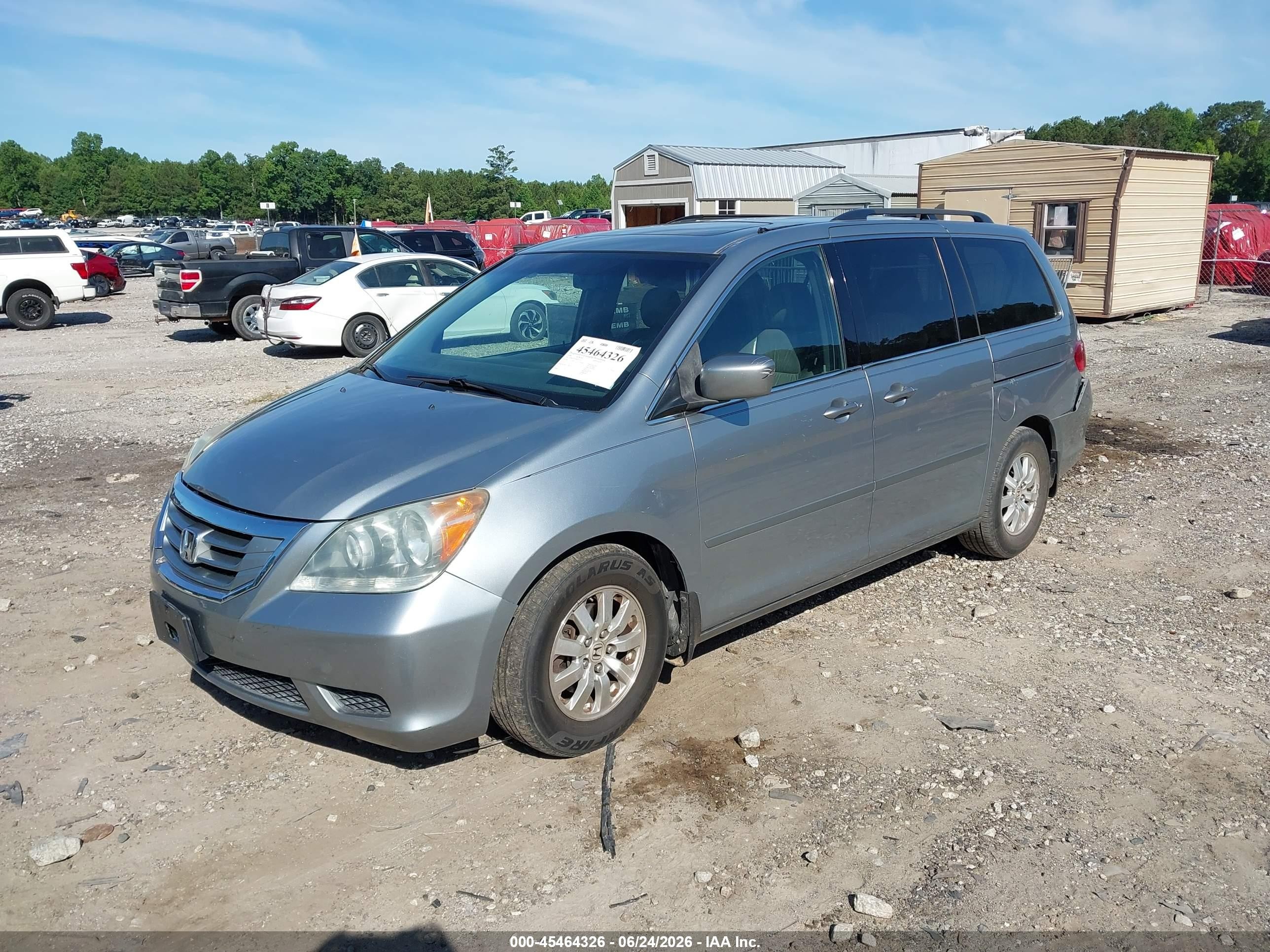 2008 Honda Odyssey Ex-l Blue vin: 5FNRL38758B055316