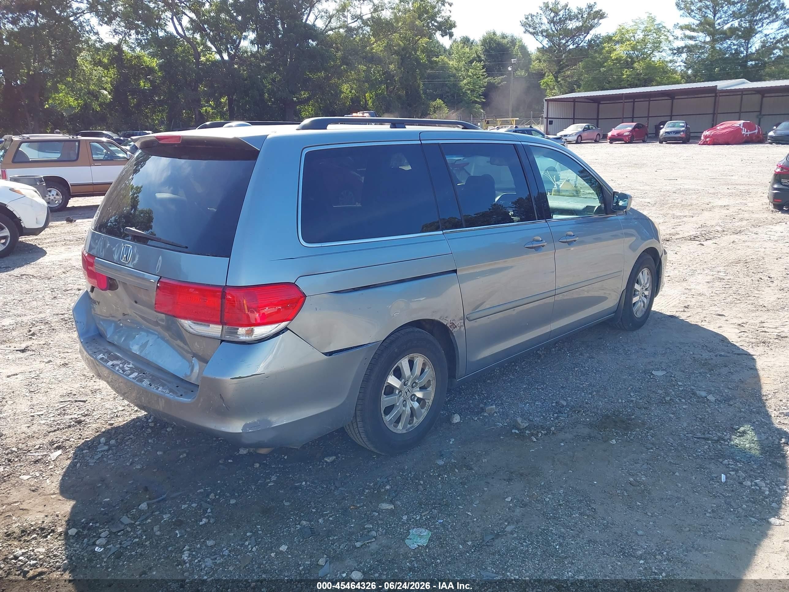 2008 Honda Odyssey Ex-l Blue vin: 5FNRL38758B055316