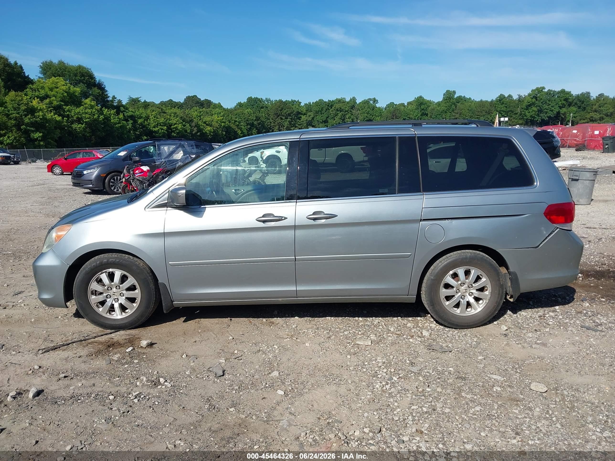 2008 Honda Odyssey Ex-l Blue vin: 5FNRL38758B055316